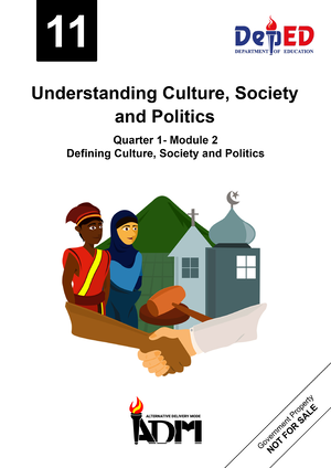 UCSP Module 4 - I SHS Understanding Culture Society And Politics ...