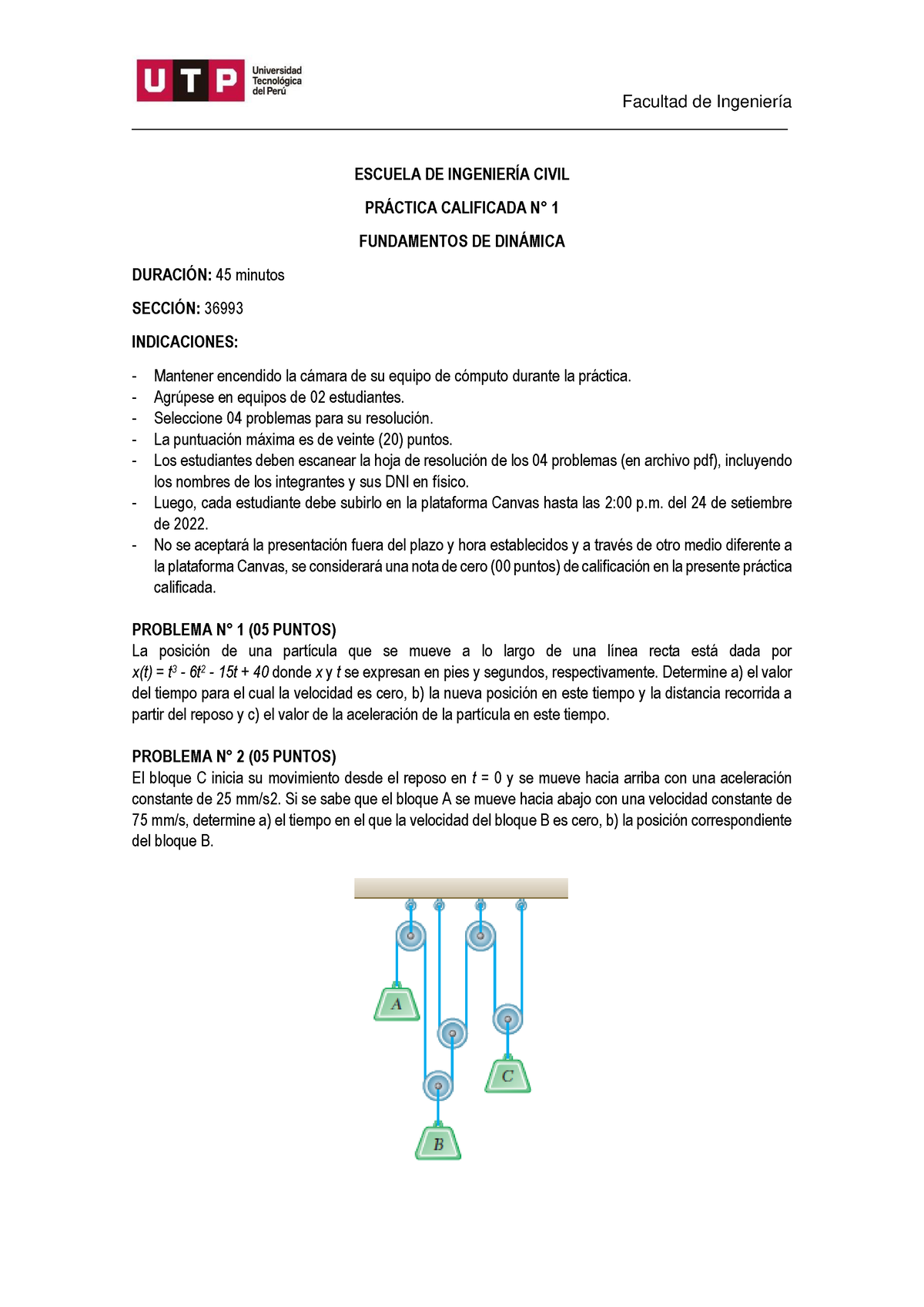 Practica Calificada 1 - Espero Les Ayude - Facultad De Ingeniería ...