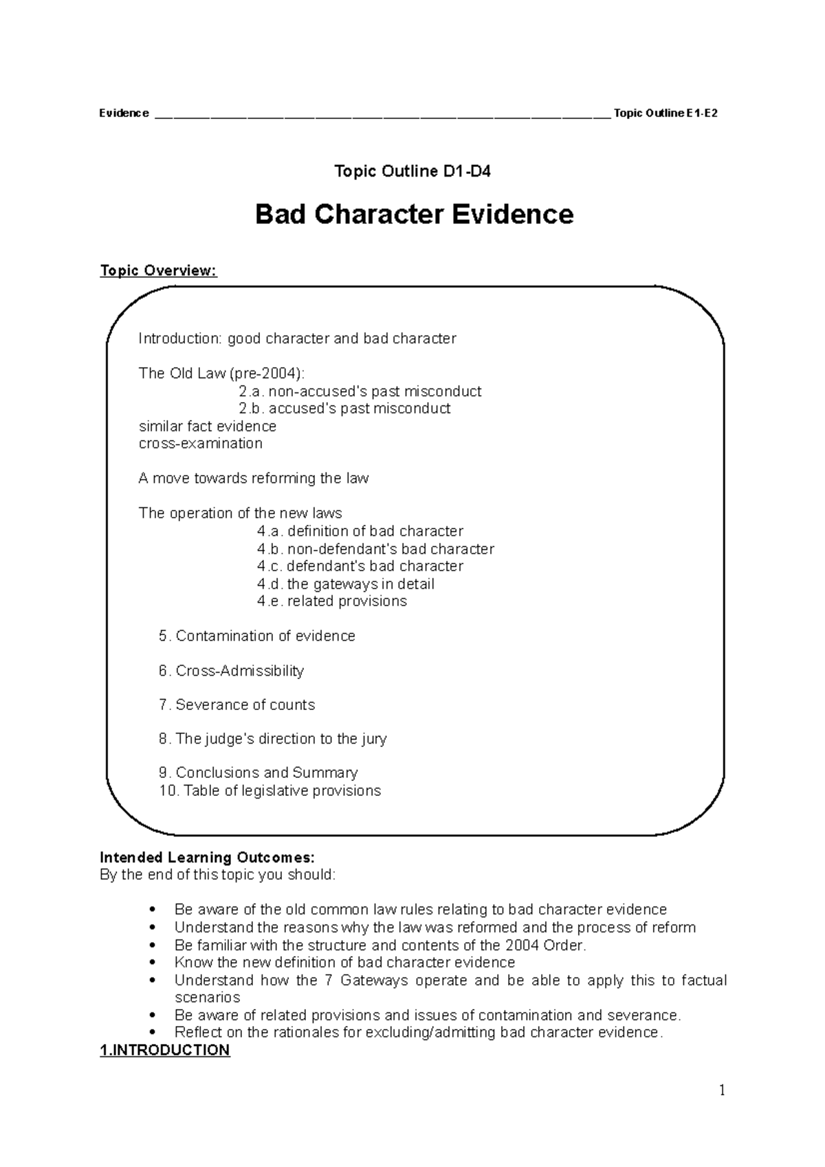 bad character evidence dissertation