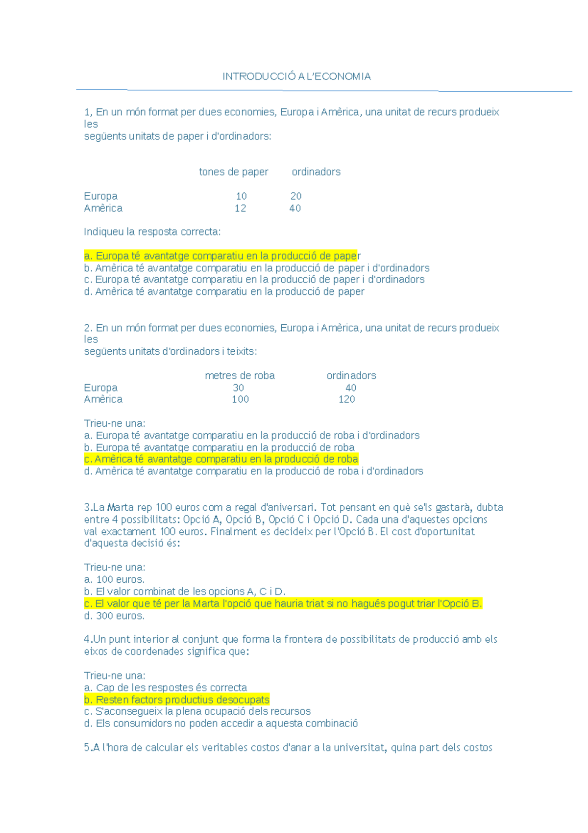 T1.Soluciones Test - Preparación Primer Examen Parcial Intro ...