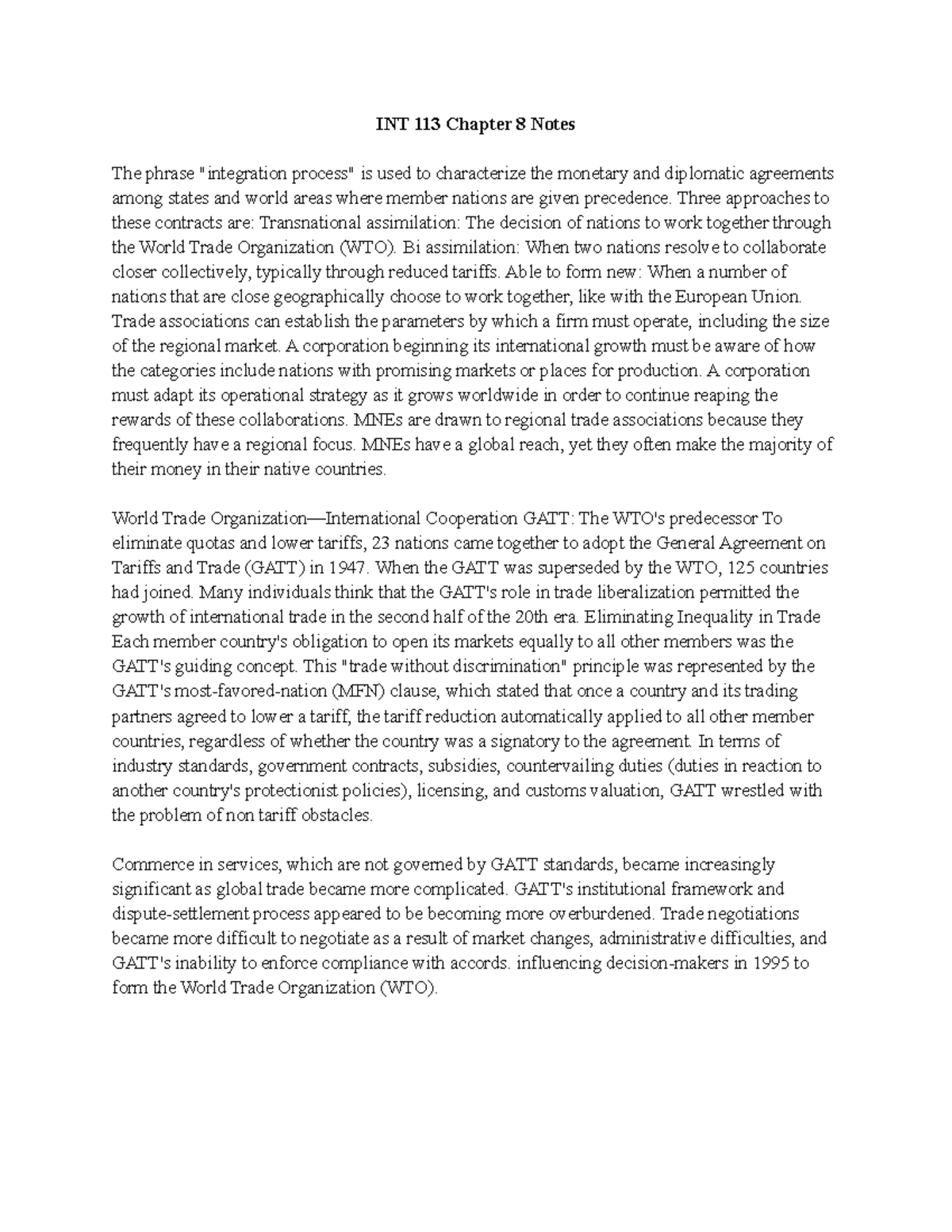 INT 113 Chapter 8 Notes - INT 113 Chapter 8 Notes The phrase ...