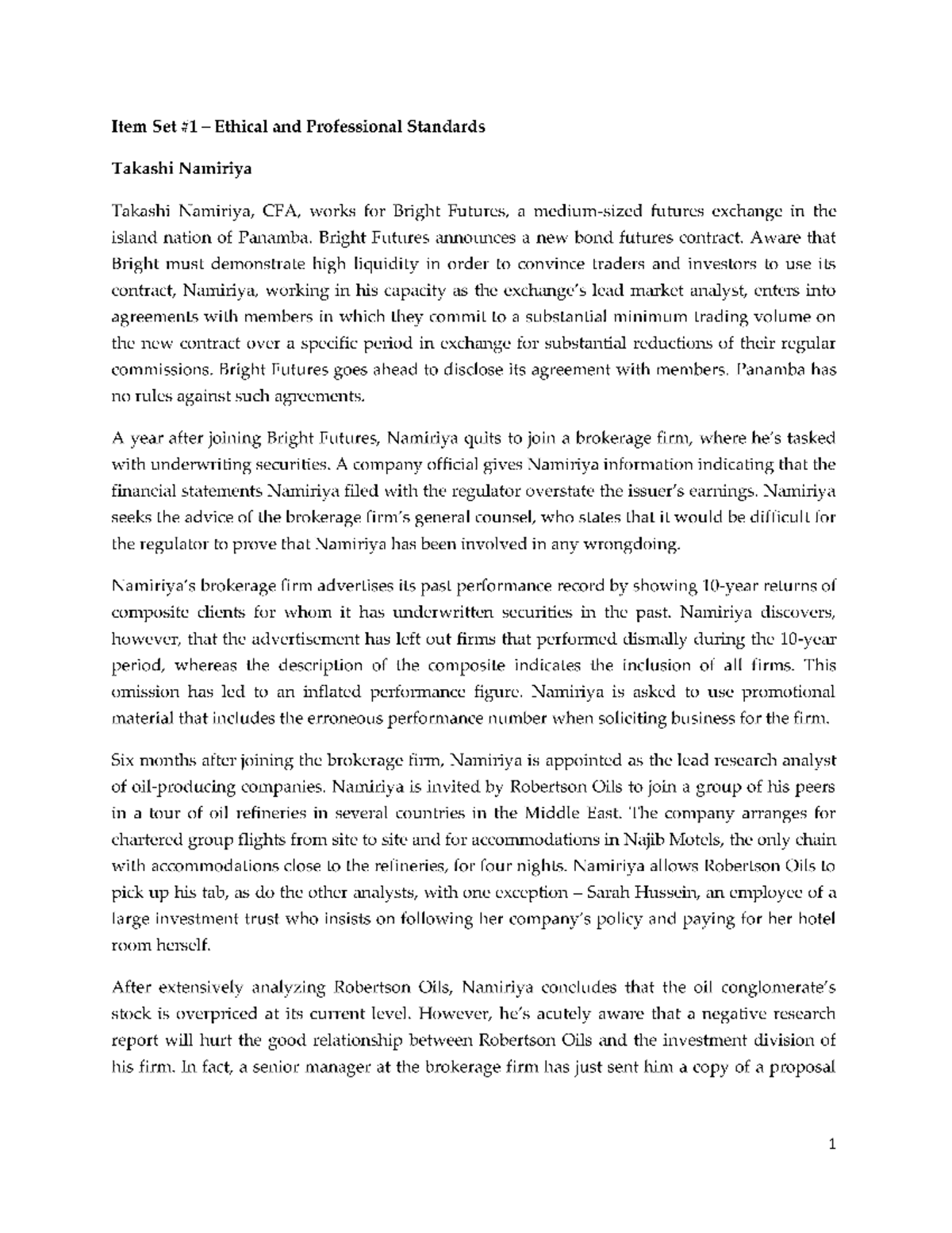 CFA Level II - Mock I - Afternoon (Questions) - Financial Accounting ...