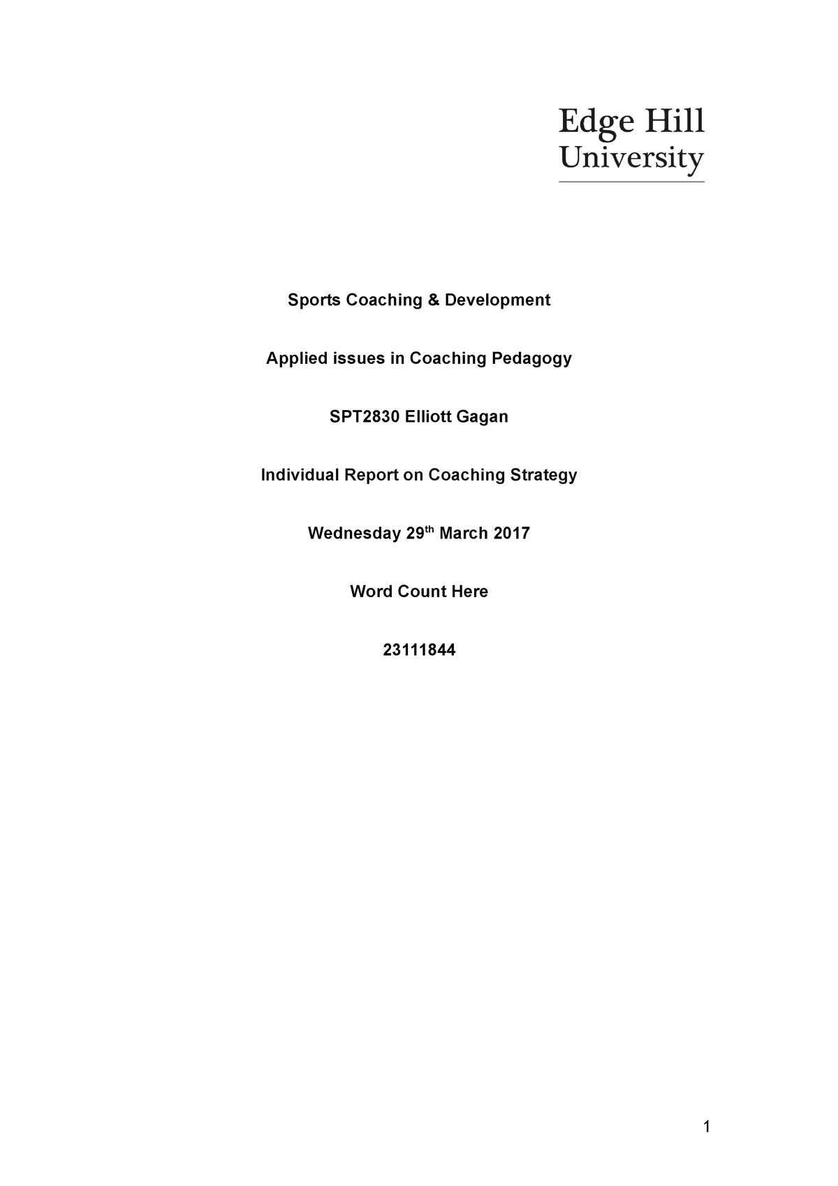 sports coaching dissertation examples