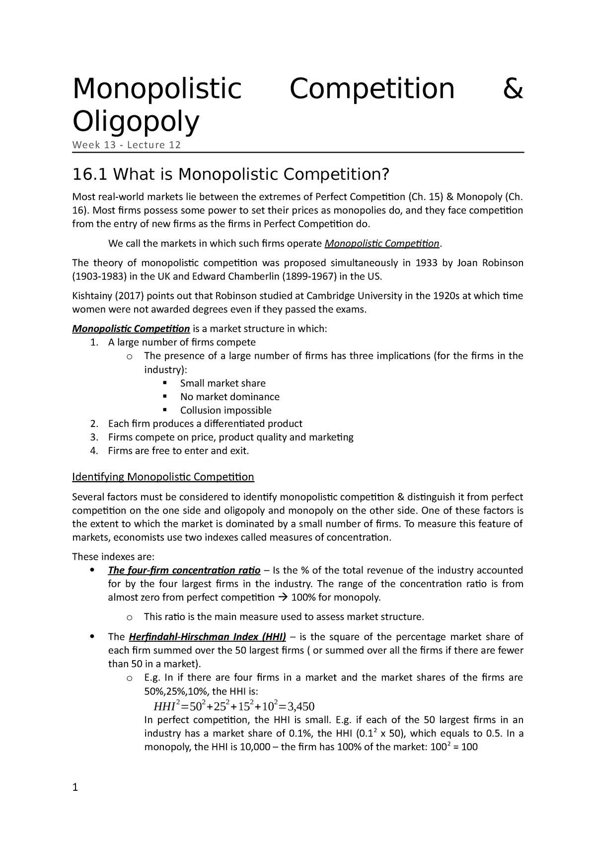 monopolistic competition essay grade 12