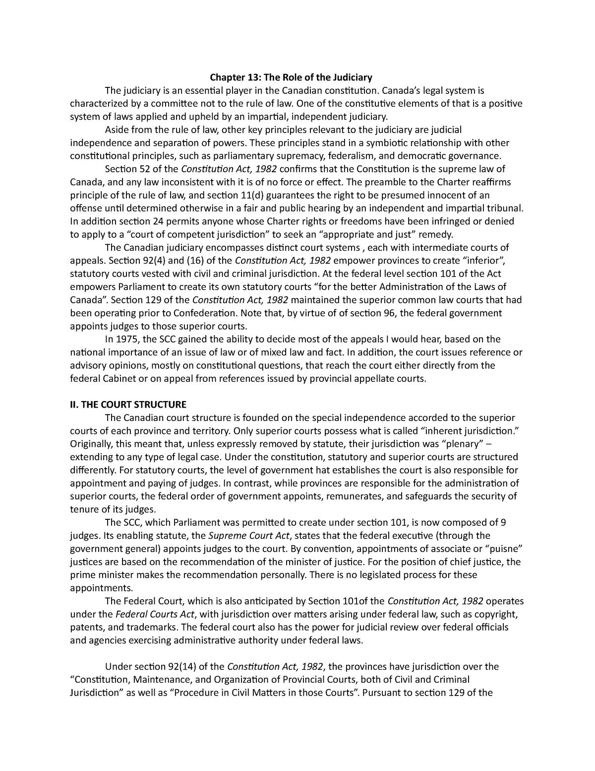 week 3 assignment the courts function and role