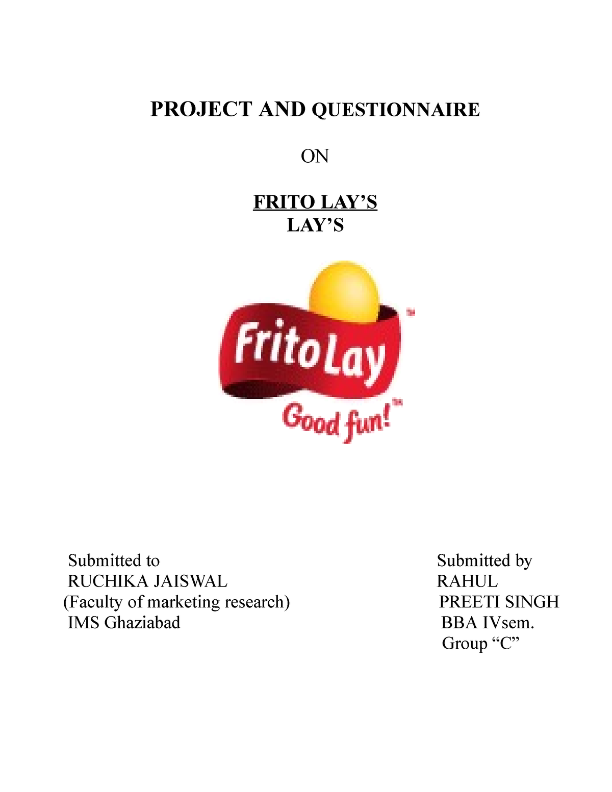 research project on lays