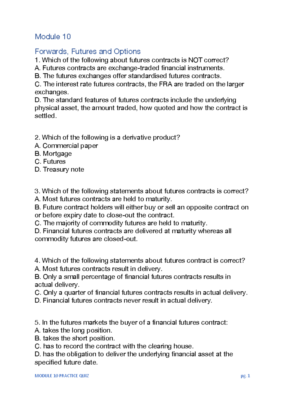 module-10-practice-questions-module-10-forwards-futures-and-options