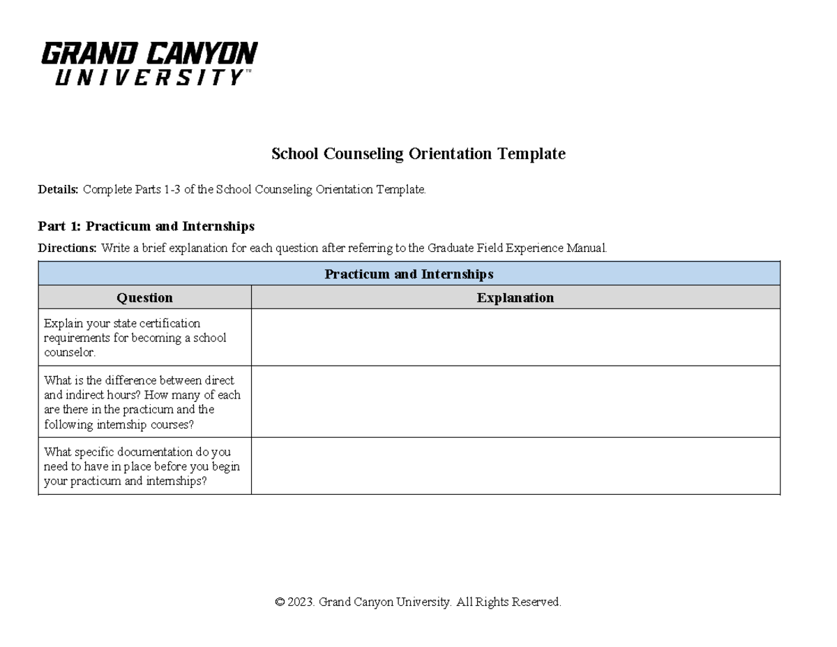 SCN-501-RS-T2.School Counseling Orientation Template - School ...
