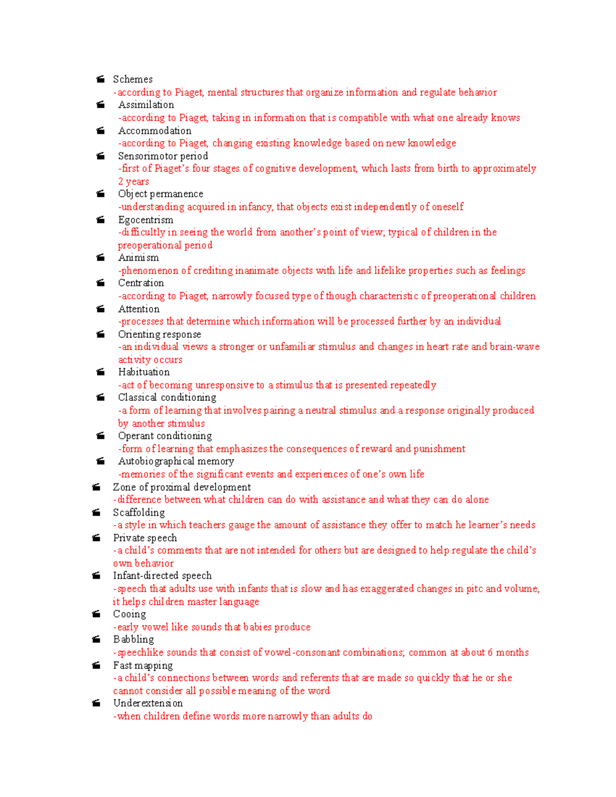 Psy 357 ch 4 study guide vocab words Schemes according to