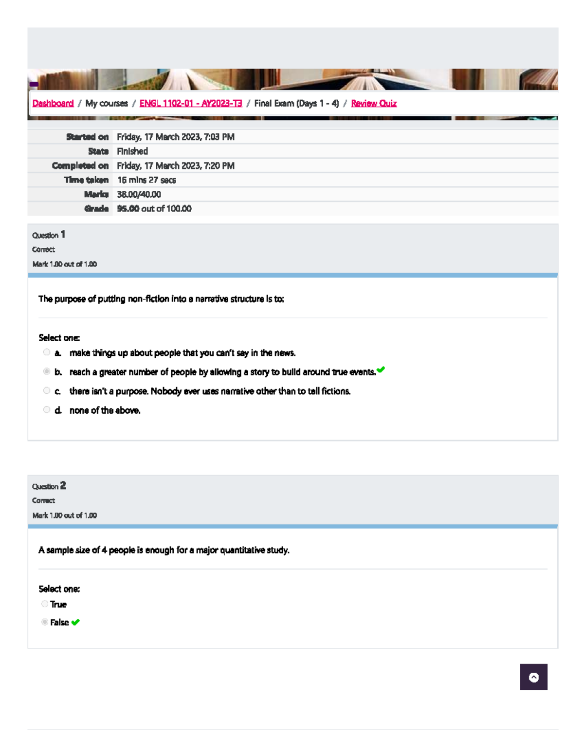 ENGL 1102-01 English Composition 2 Review Quiz Unit 9 - ENGL 1102 - Studocu