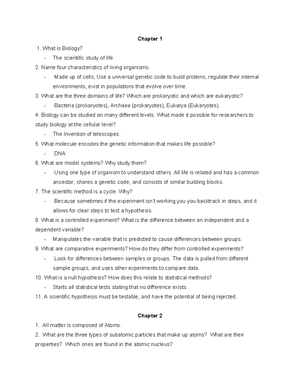 exam-1-biology-review-chapter-1-what-is-biology-the-scientific-study