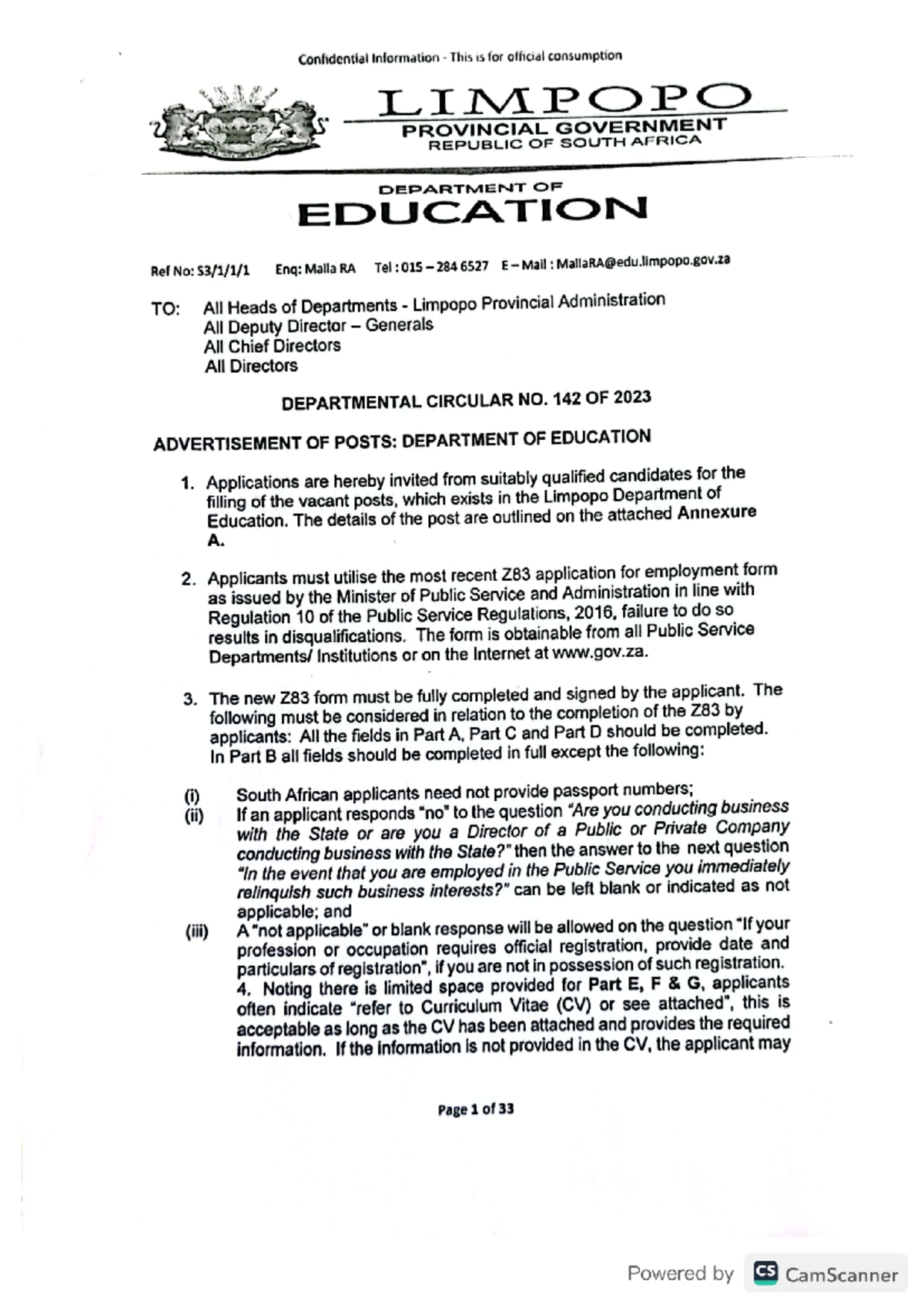 departmental-circular-no-162-of-2023-advertisement-of-posts-lev-3701