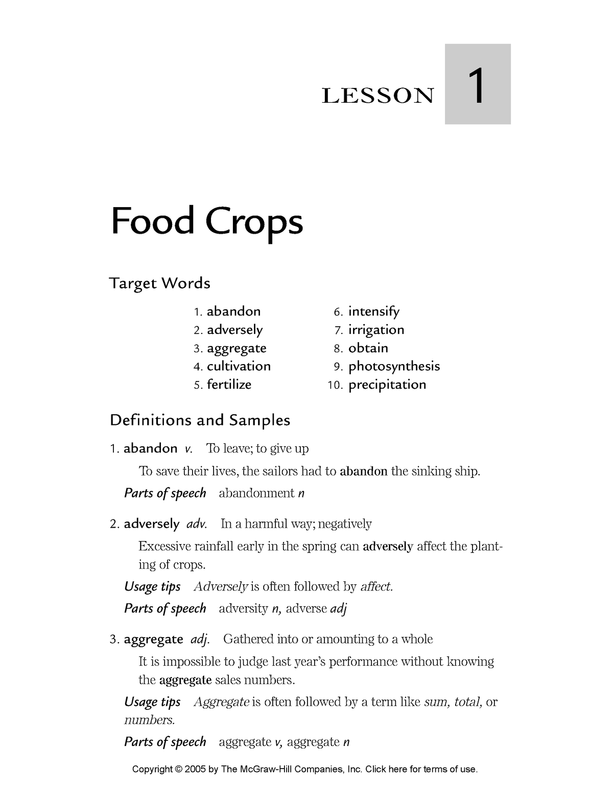 common-words-in-vstep-reading-lesson-food-crops-target-words-1