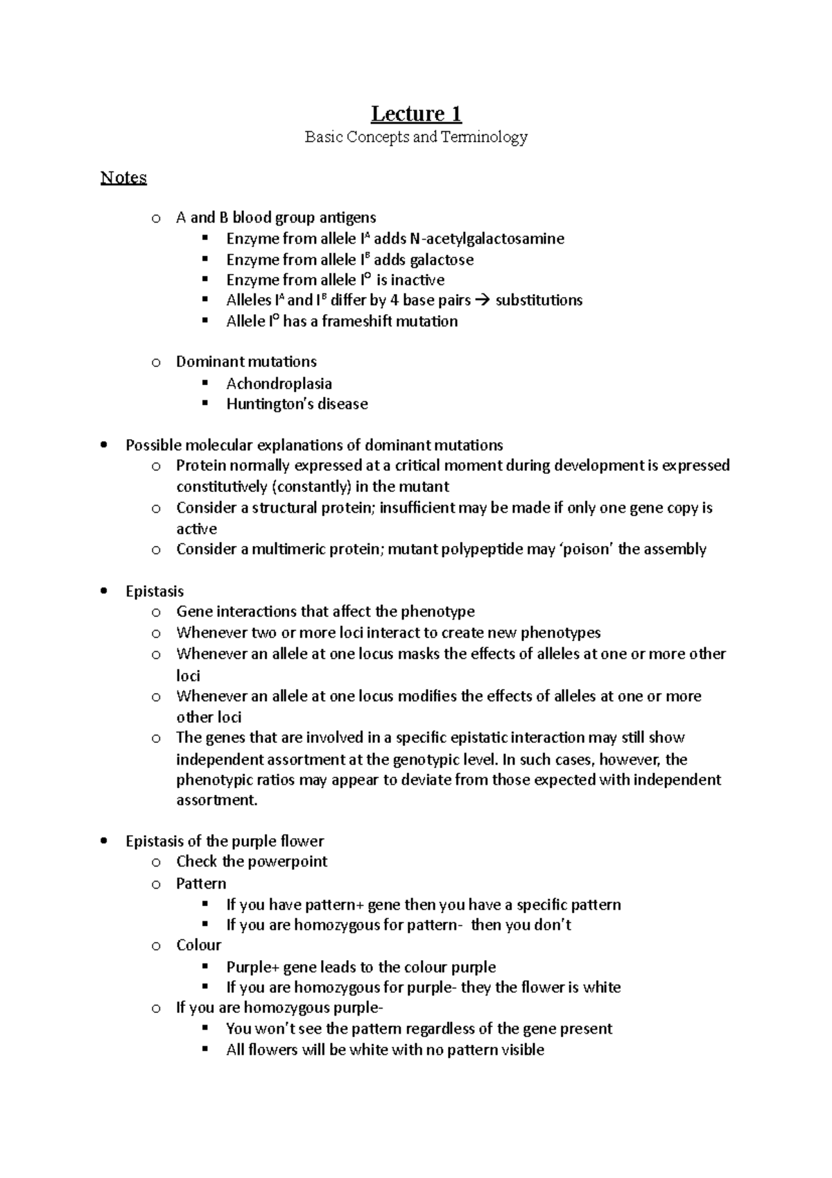 Basic Concepts 1 - Notes - Lecture 1 Basic Concepts and Terminology ...