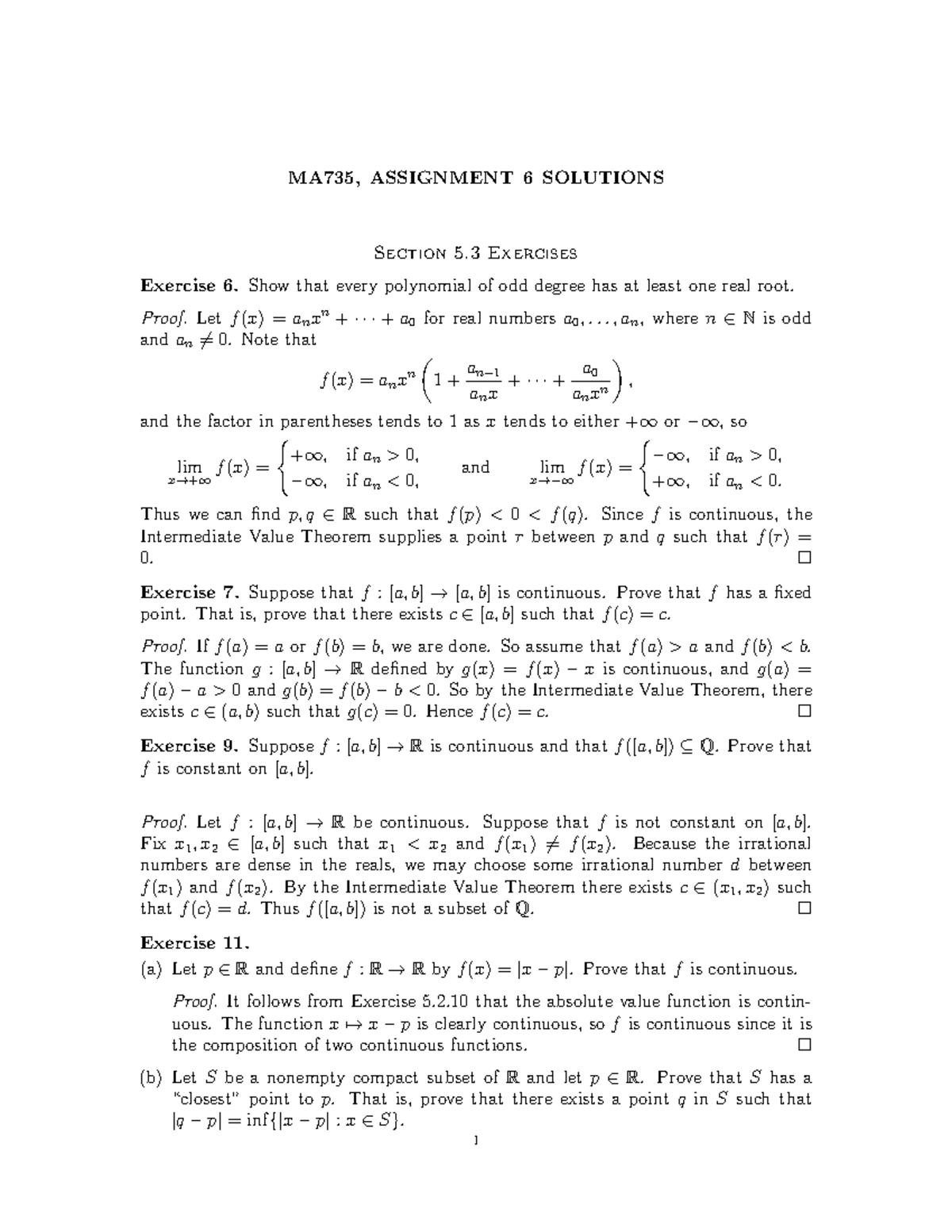 Hw06sol Ed5 Homework 6 Ma 735 Studocu