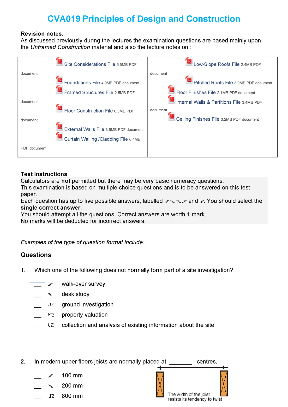 Exam January 2015 Questions 17cva019 Lboro Studocu