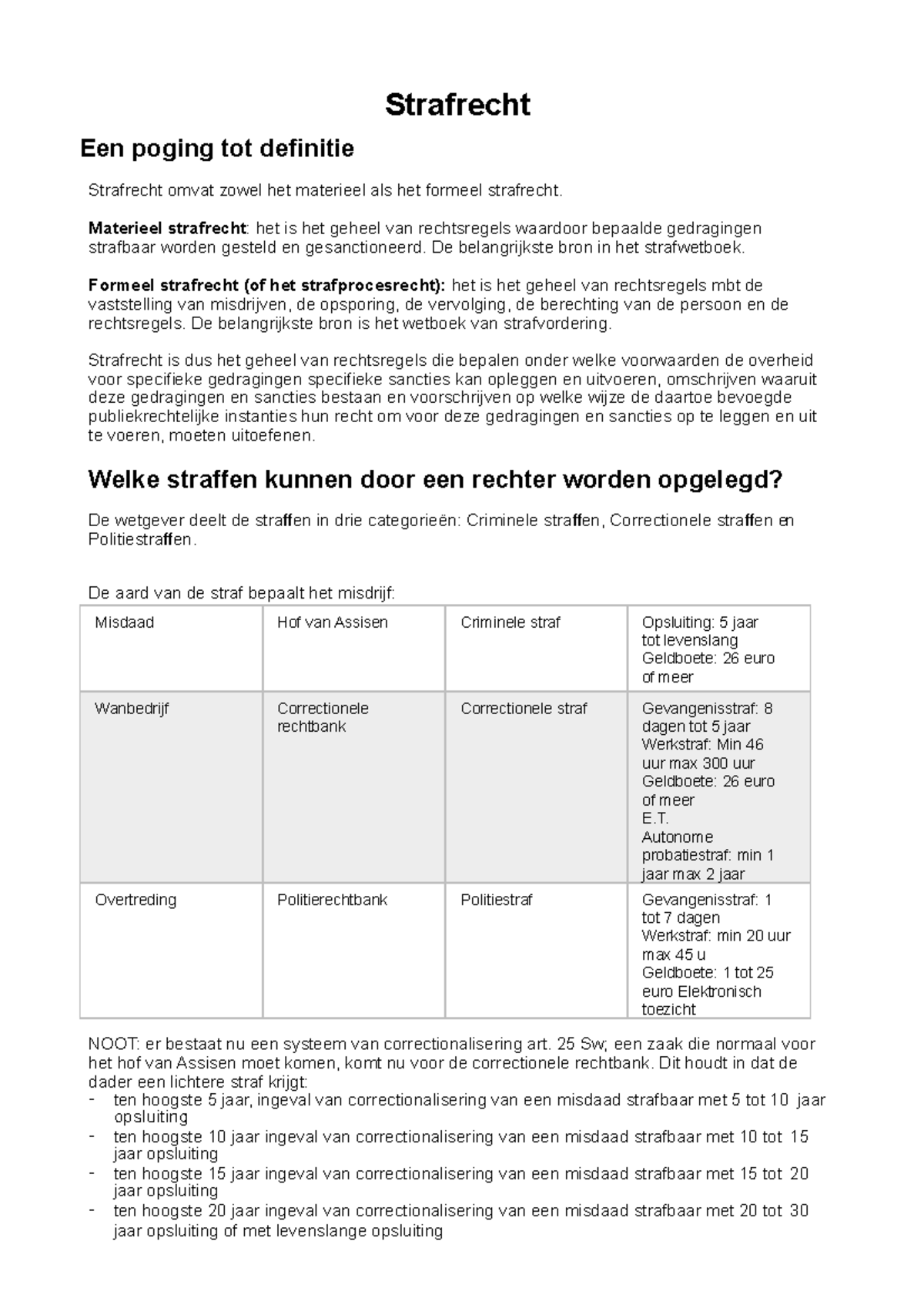 Strafrecht-samenvatting (1)-geconverteerd - Strafrecht Een Poging Tot ...