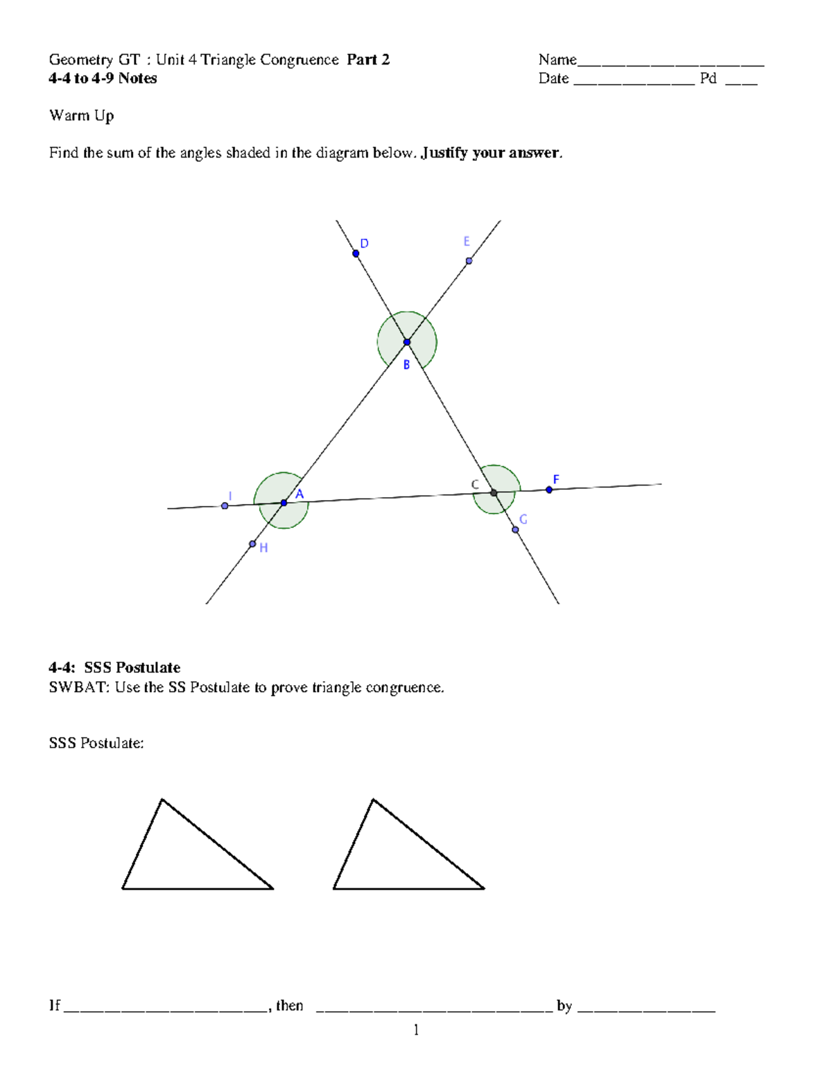 geometry homework 4.6 answers