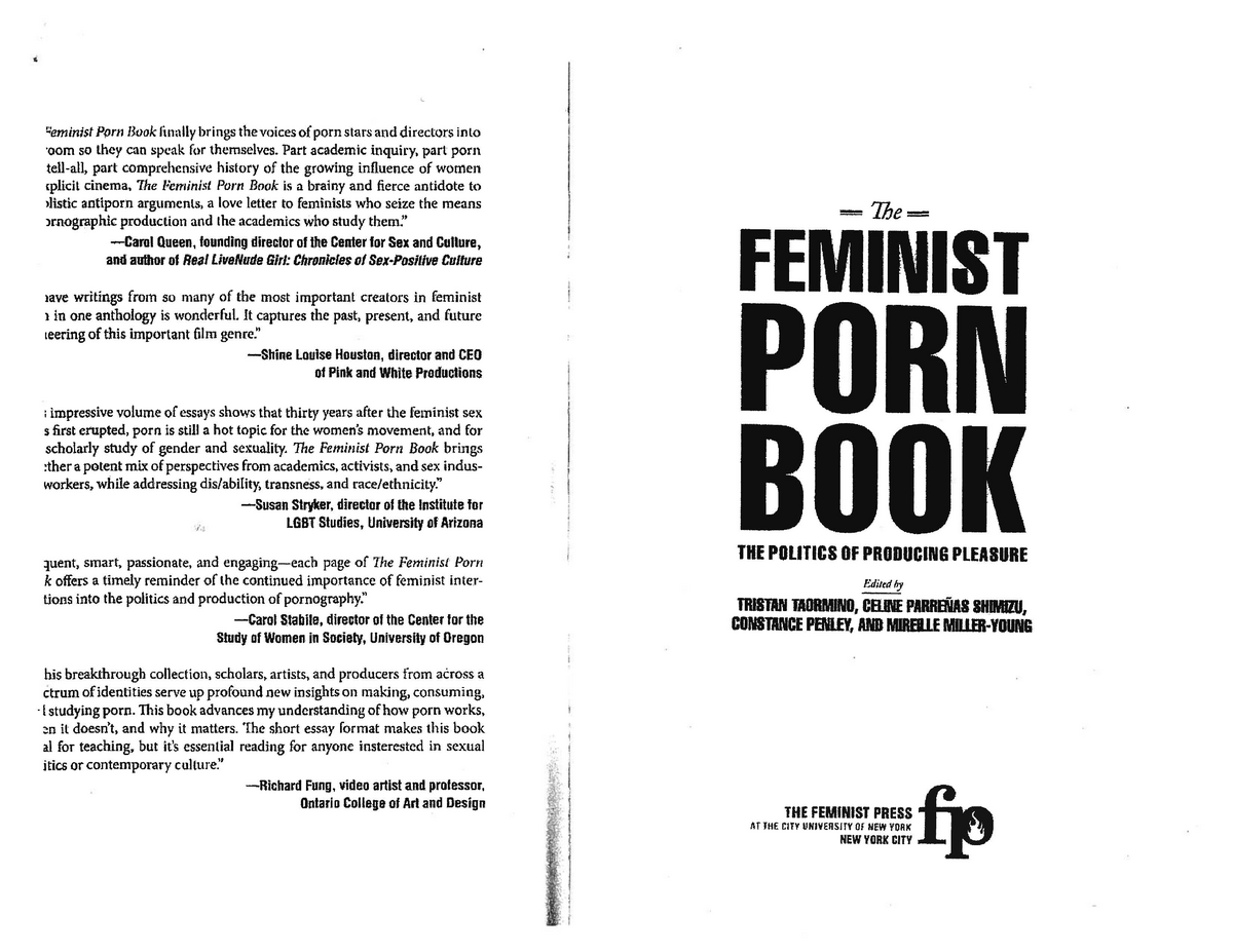 The Feminist Porn Book Paul Corey Rjeminist Porn Book Finally Brings The Voices Of Porn 4190