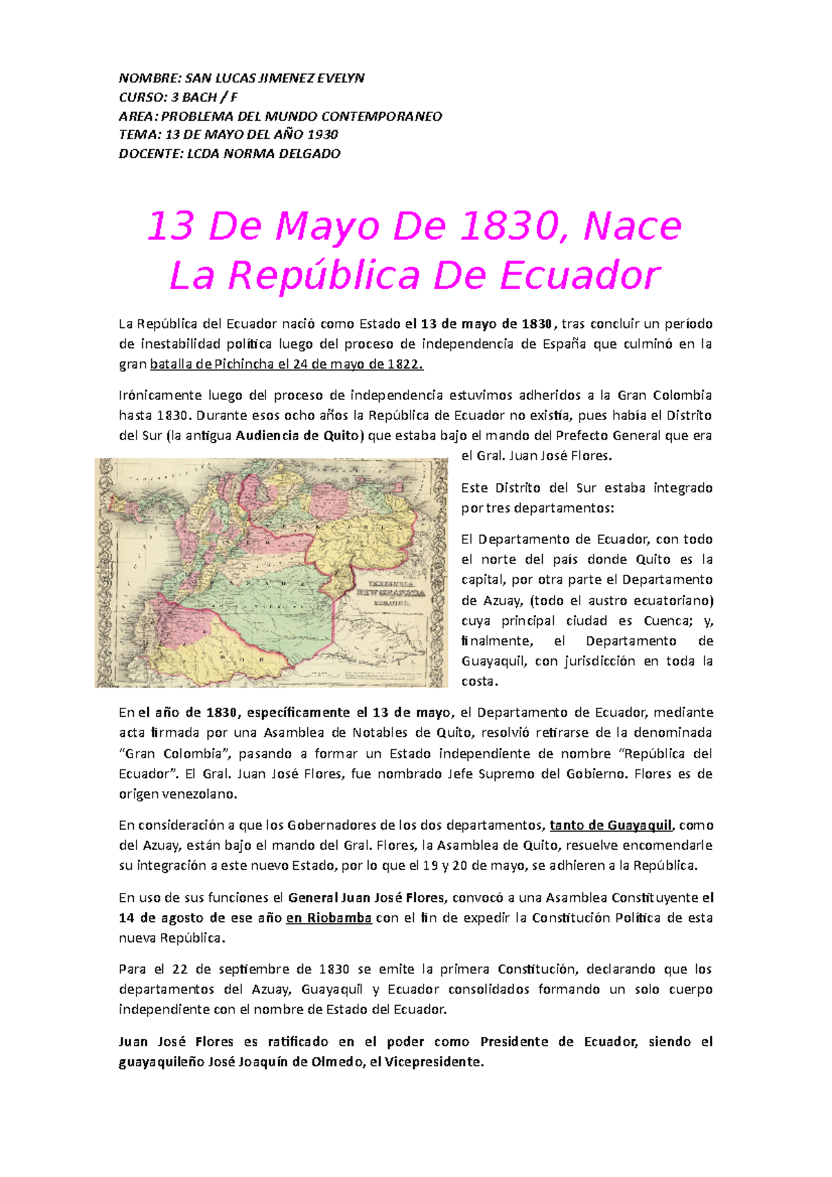 13 De Mayo De 1830 - B ...