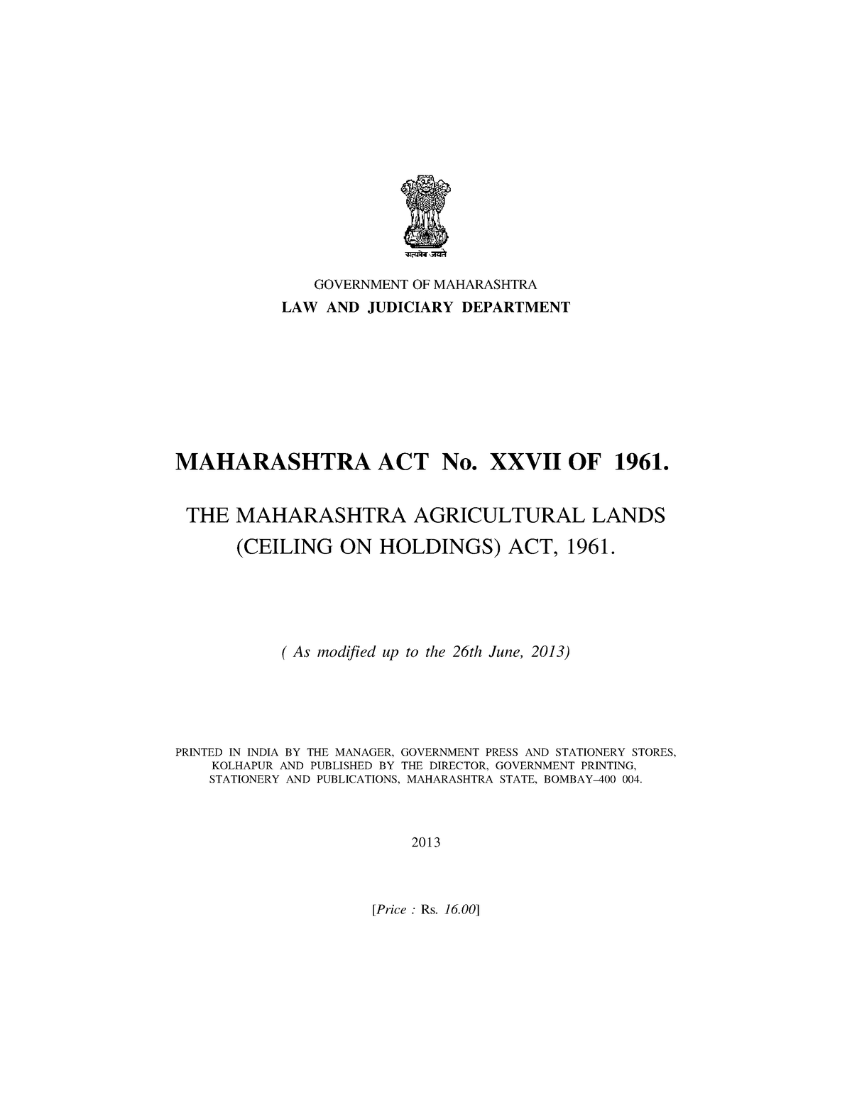 the-maharashtra-agricultural-lands-ceiling-on-holdings-act-1961