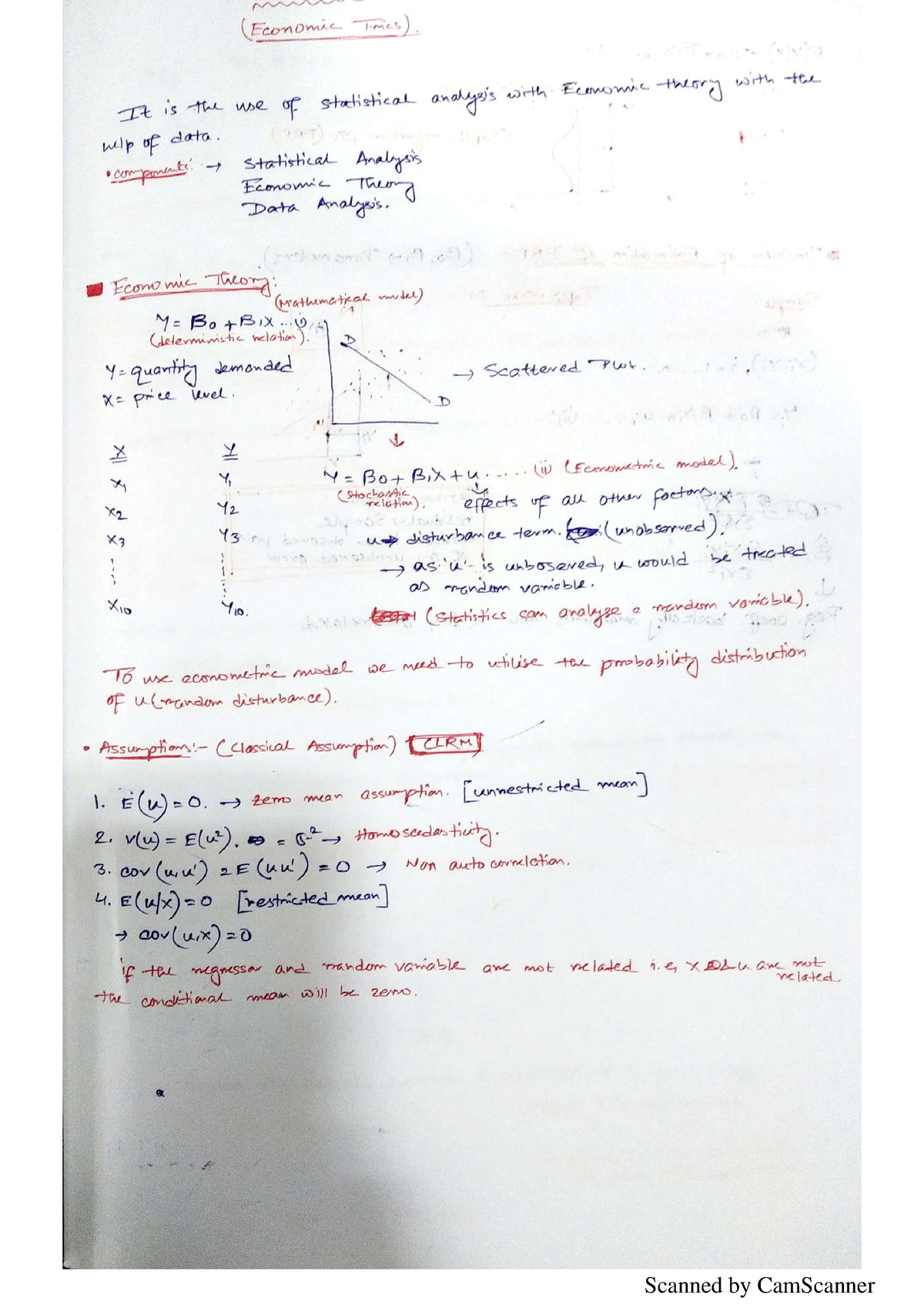 Econometrics - Economics - Studocu