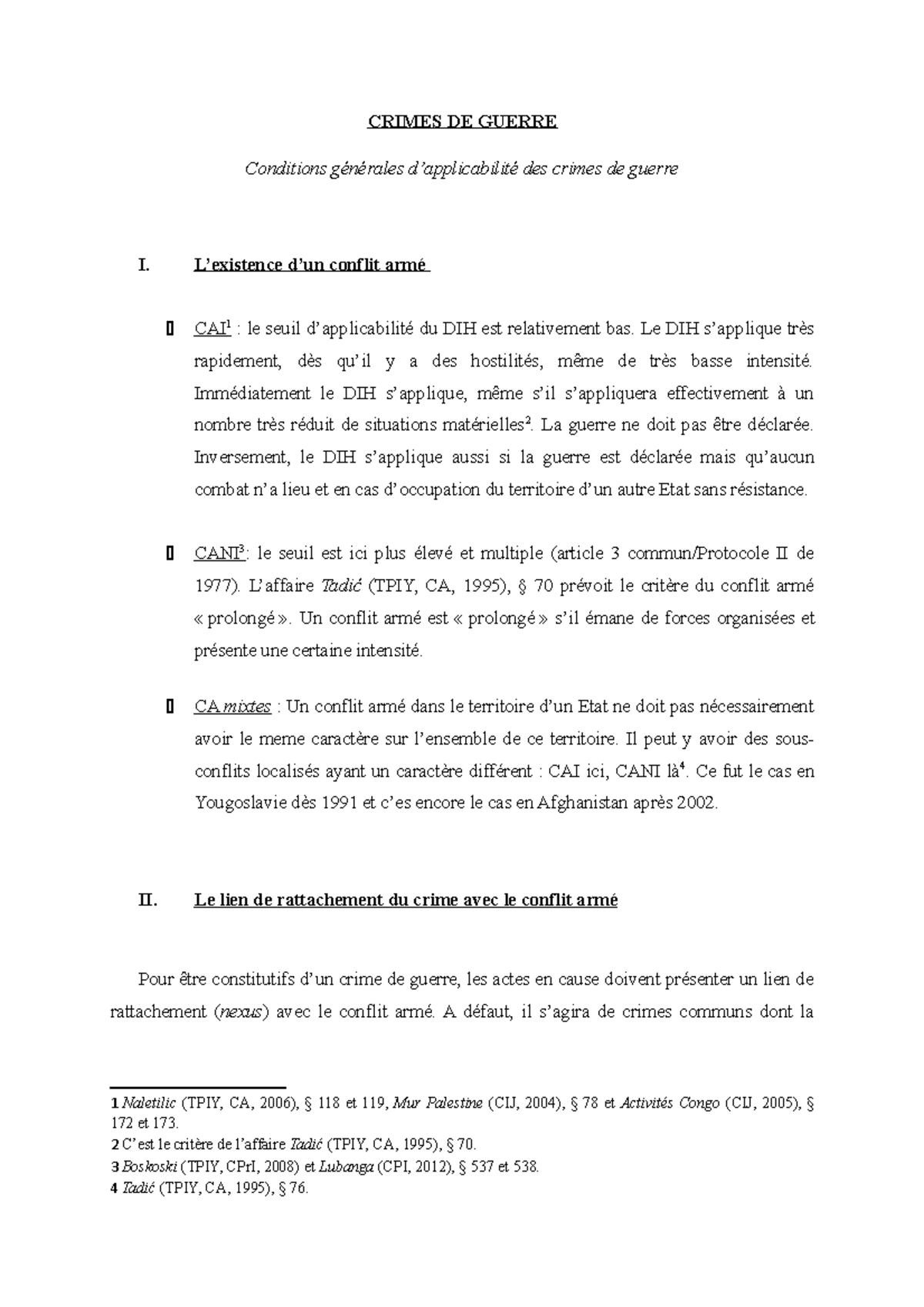 crimes de guerre dissertation