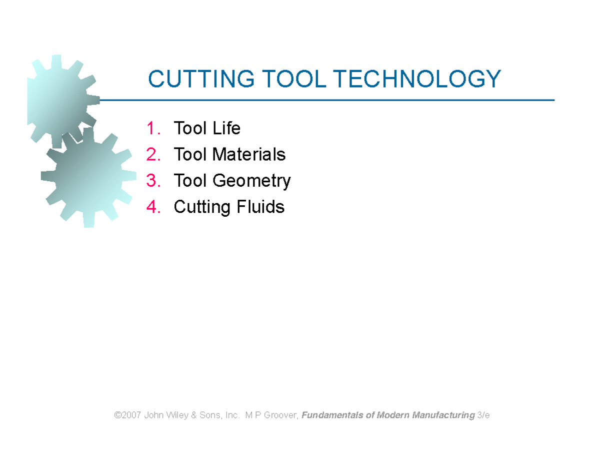 PPT MST-II 02 - mst notes - ©2007 John Wiley & Sons, Inc. M P Groover ...