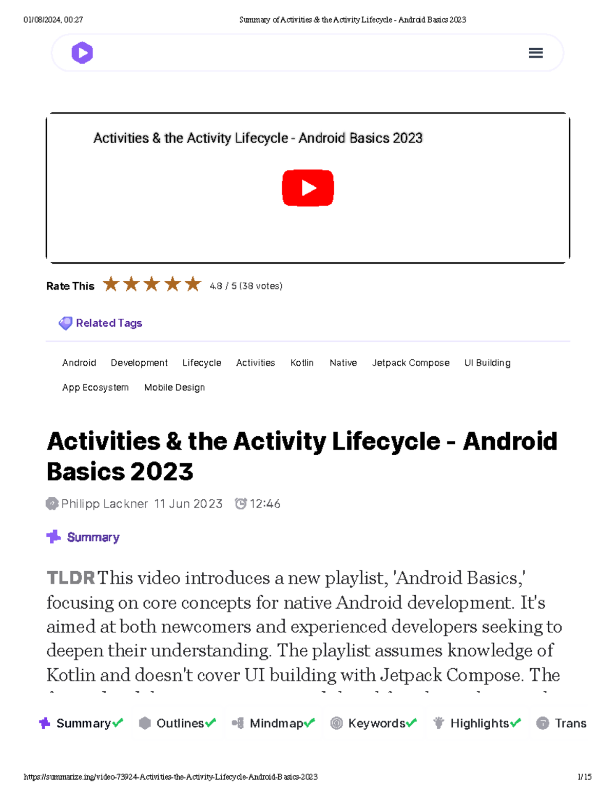 Summary Of Activities The Activity Lifecycle Android Basics 2023 Summary Of Activities The Activity Lifecycle Android Basics 2023