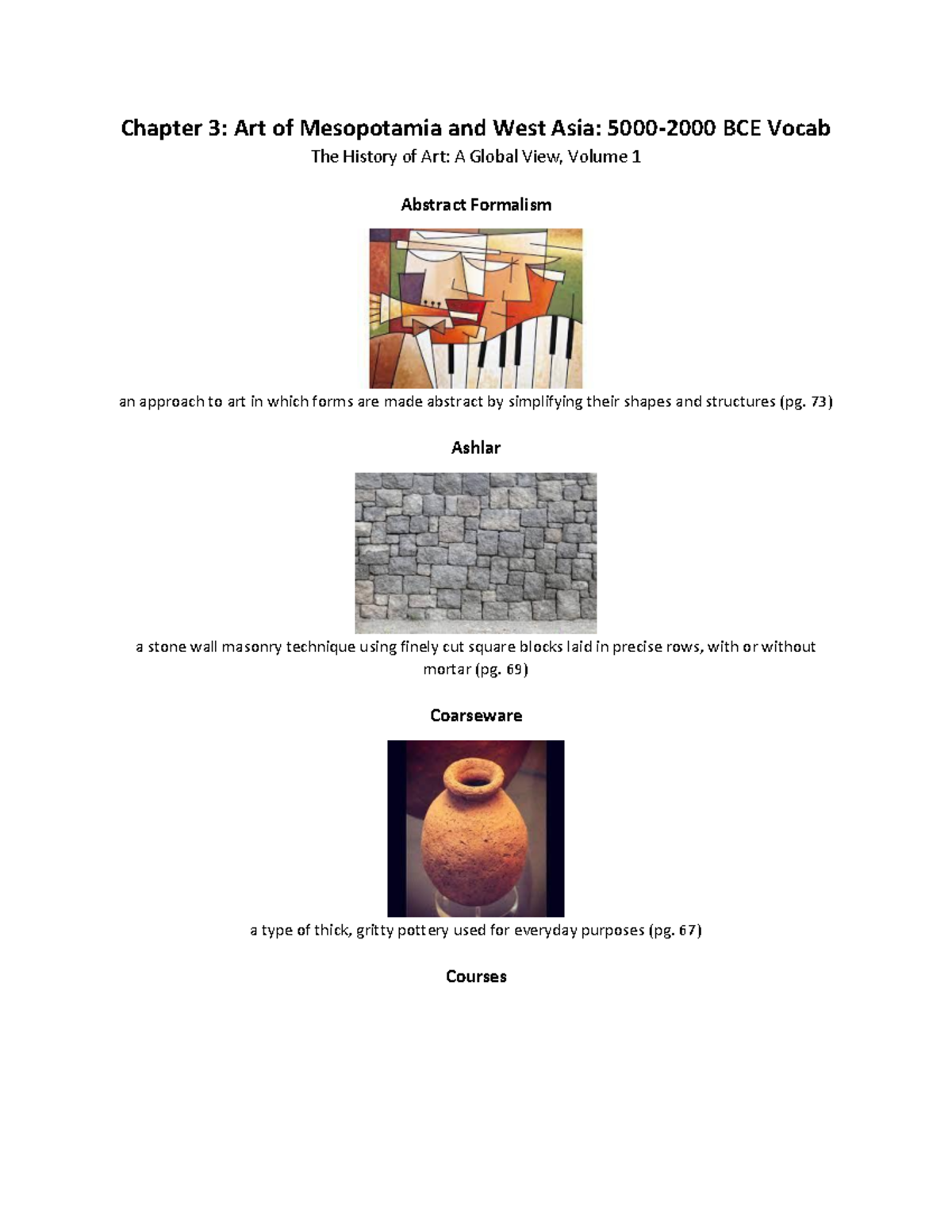 Chapter 3 Art of Mesopotamia and West Asia 50002000 BCE Vocab 73