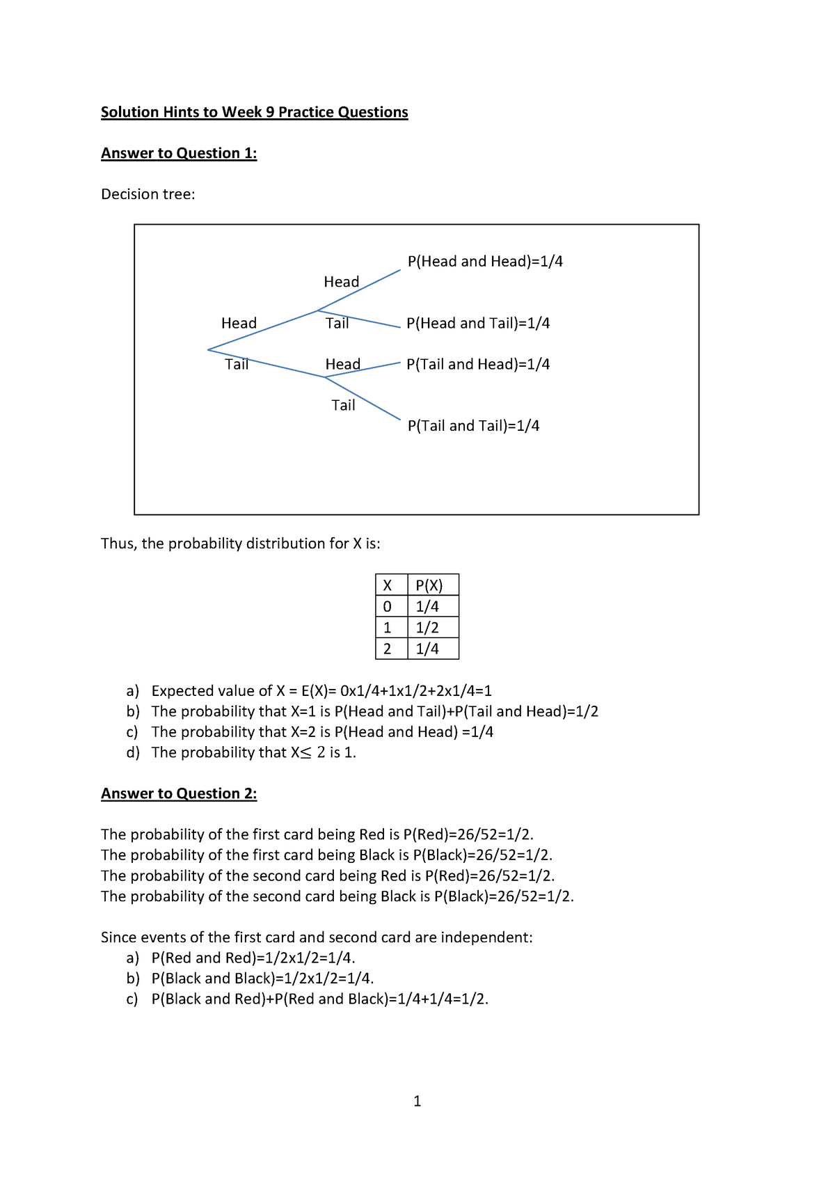 tutorial-work-10-solution-hints-to-week-9-practice-questions-answer