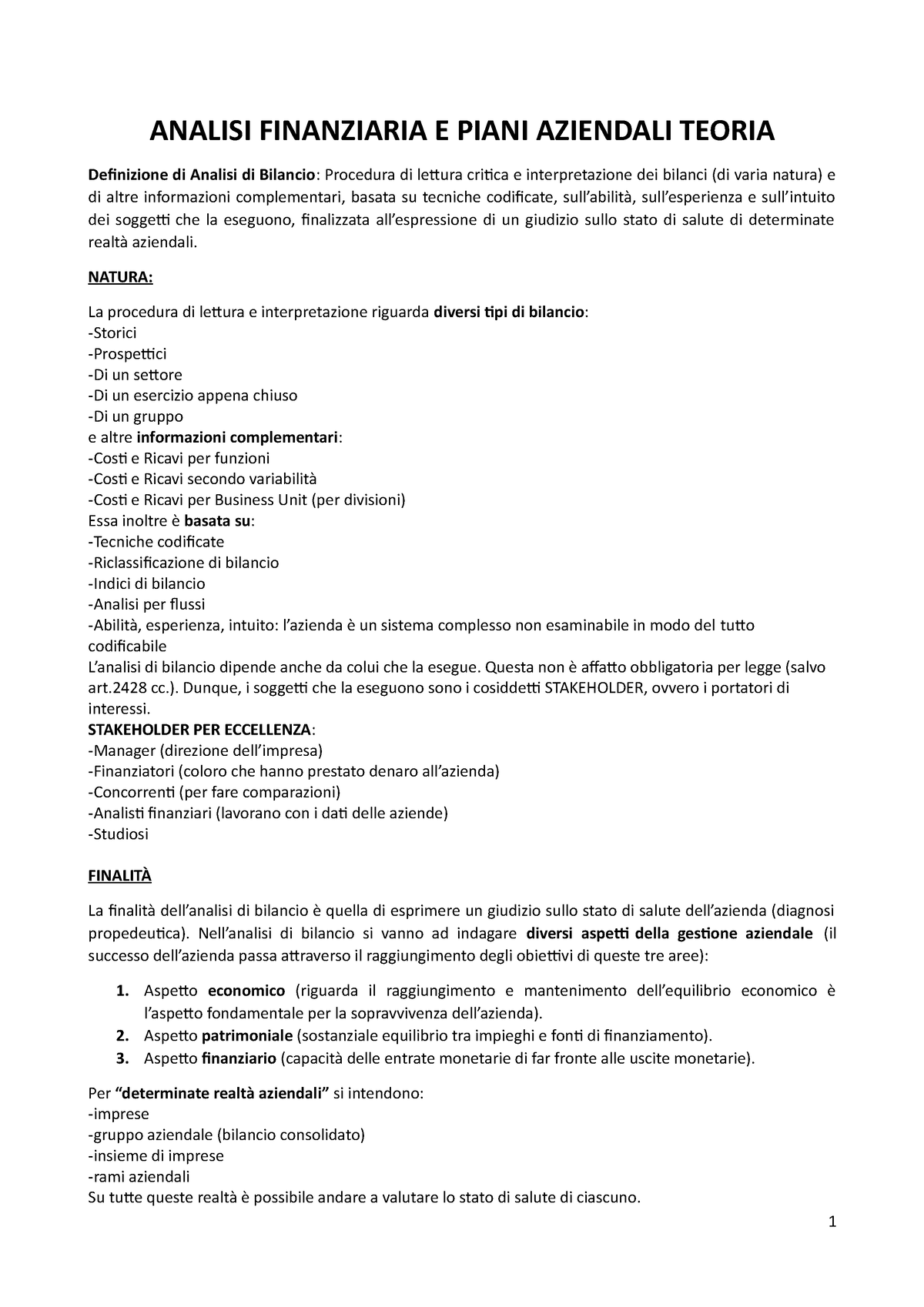 Riclassificazione Stato Patrimoniale Analisi Finanziaria E Piani Aziendali Teoria Definizione 9291