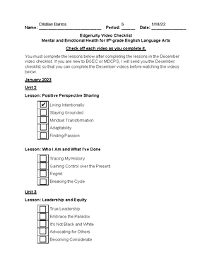 Edgenuity 8th Grade Checklist 2023-01 Fillable Form Fields 3 - Name