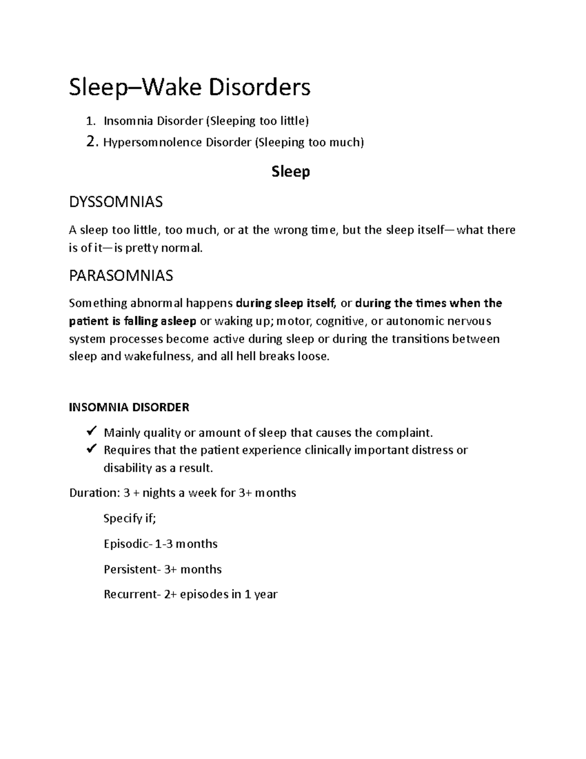 Sleep and Wake Disorder (Reviewer) - Sleep–Wake Disorders Insomnia ...