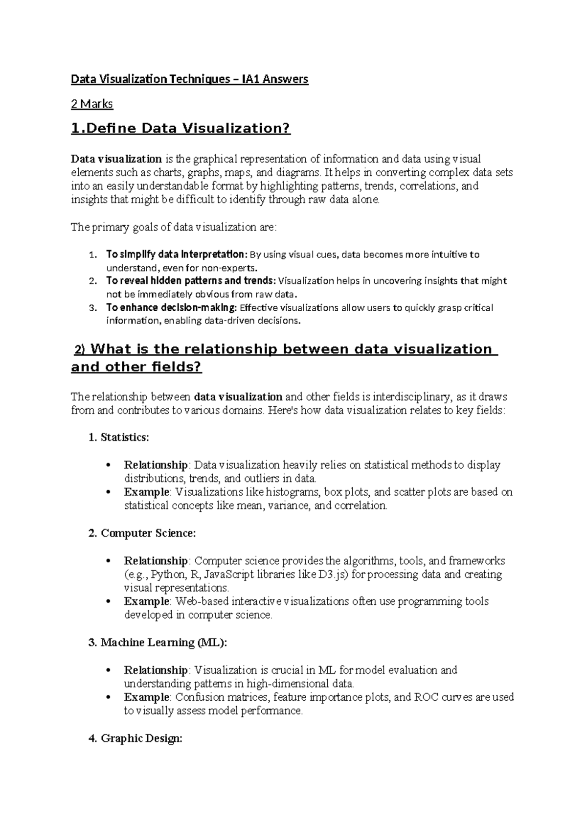 PPL Complete Notes - Data Visualization Techniques – IA1 Answers 2 ...