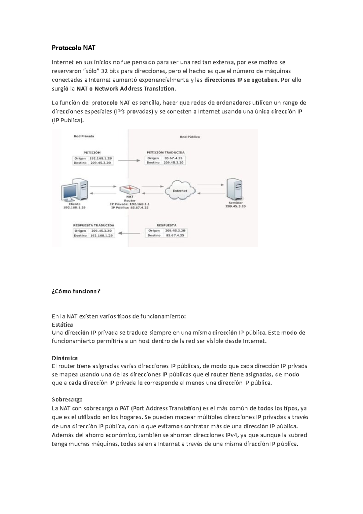 Protocolo NAT - Por ello la NAT o Network Address Translation. La del ...