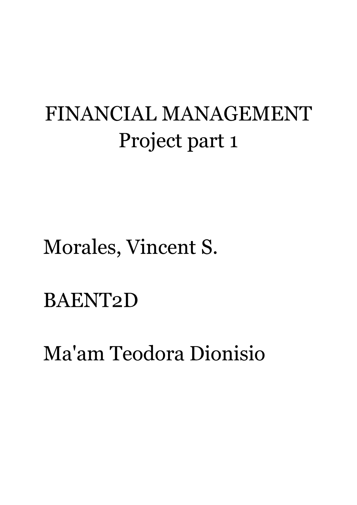 example of reflective essay financial management