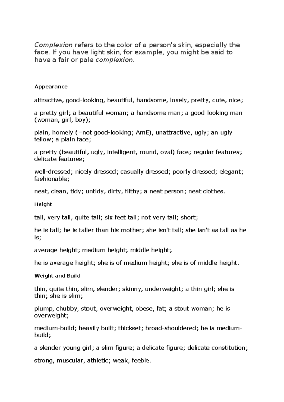 appearance-and-character-complexion-refers-to-the-color-of-a-person-s