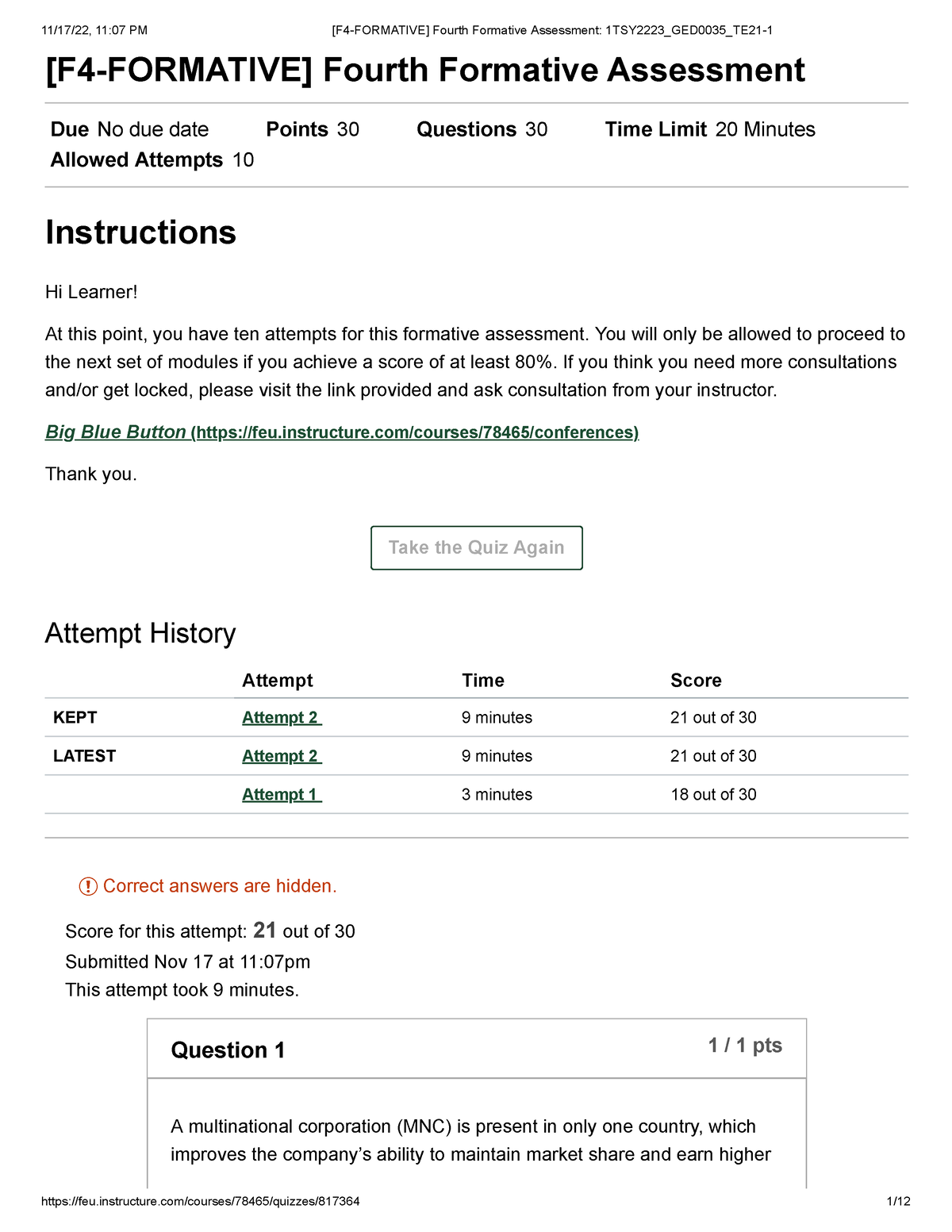 F4-B - FORMATIVE - [F4-FORMATIVE] Fourth Formative Assessment Due No ...