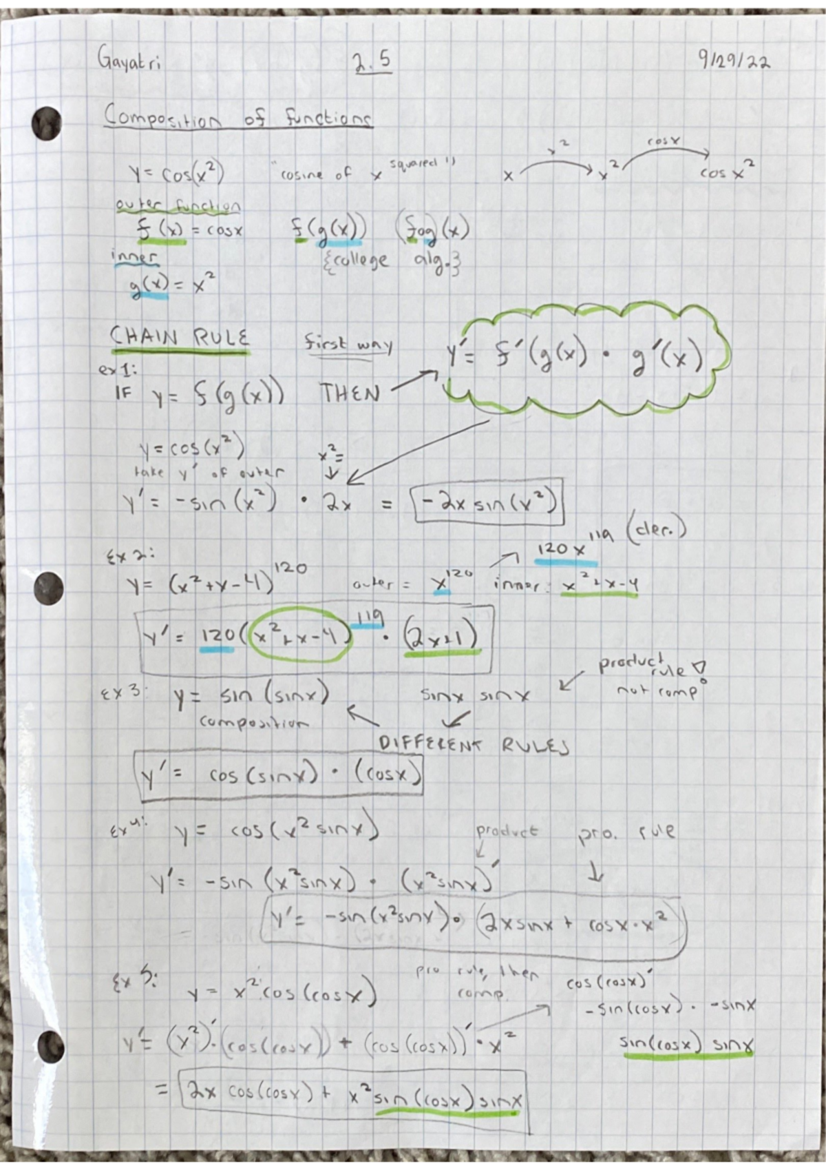 2.5 composition of functions - MATH 2413 - Studocu