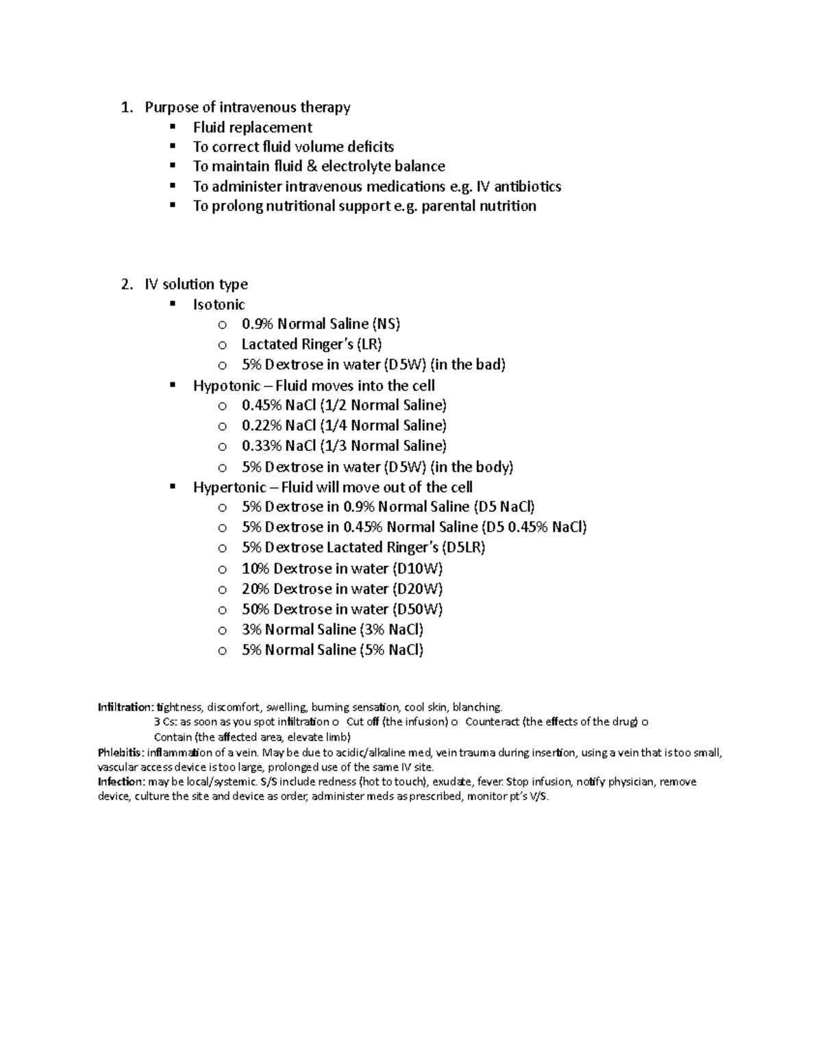 lab-test-lecture-notes-1-purpose-of-intravenous-therapy-fluid