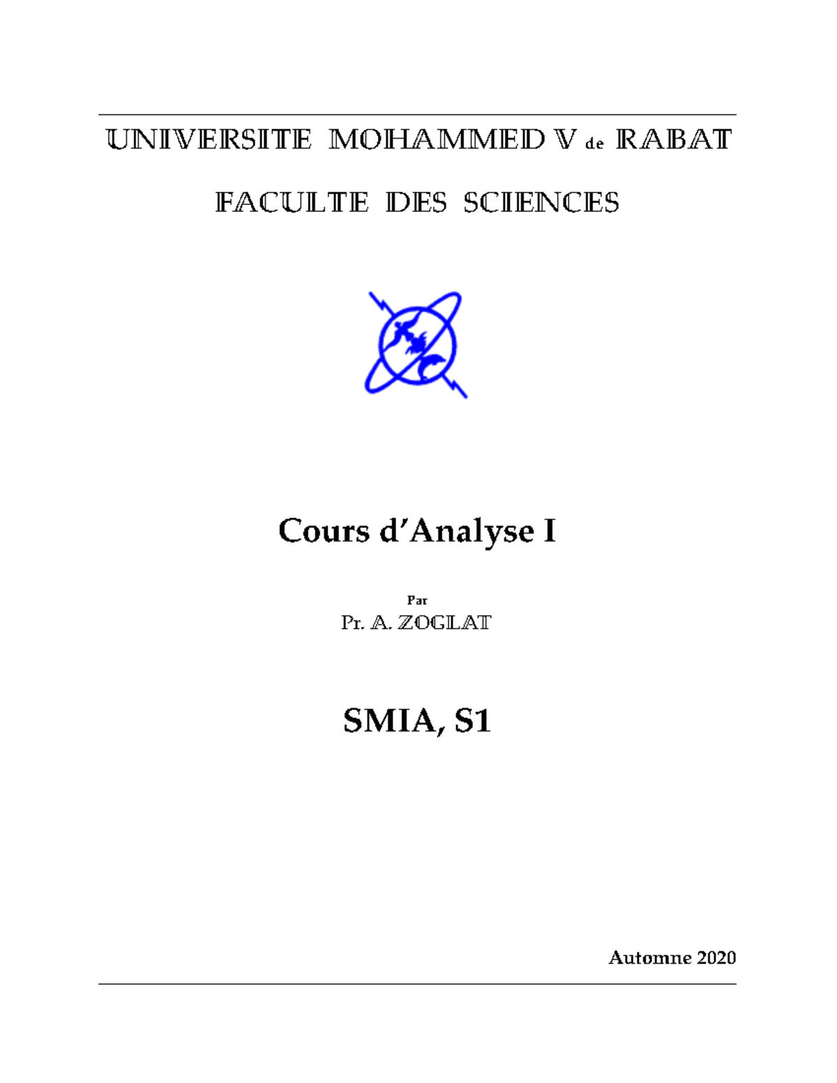 Suite Numerique - UNIVERSITE MOHAMMED V De RABAT FACULTE DES SCIENCES ...