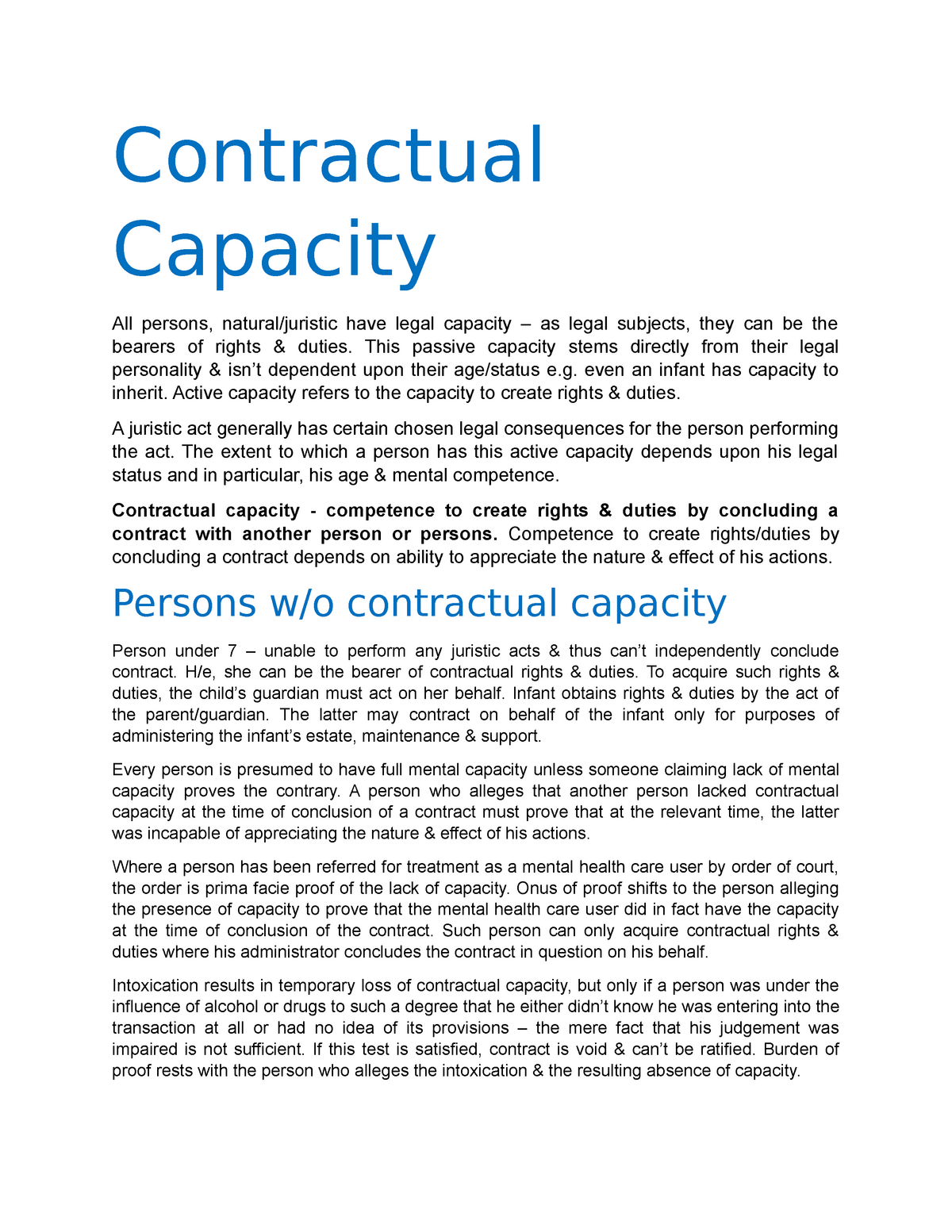 assignment worksheet 12 3 contractual capacity