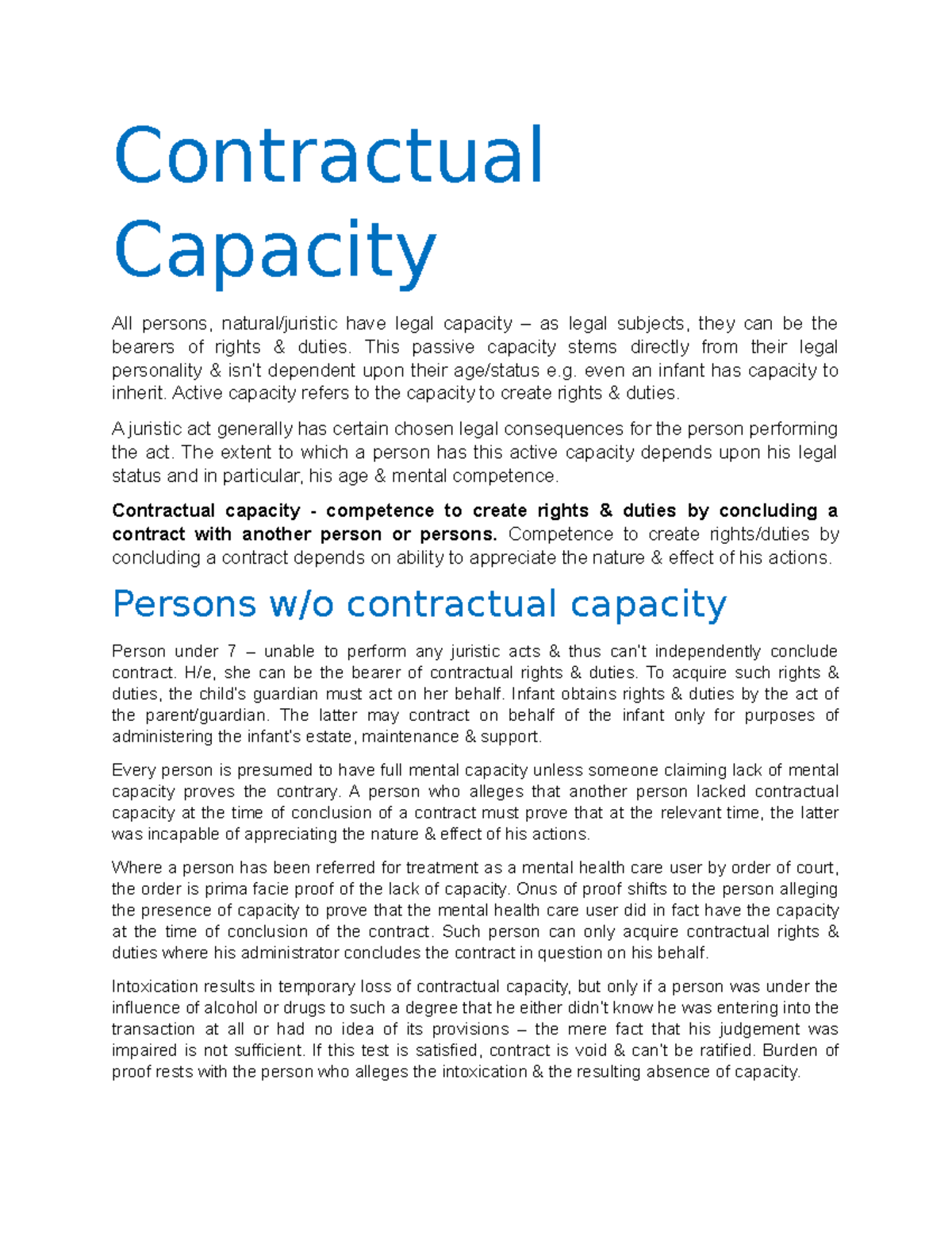 assignment worksheet 12 3 contractual capacity