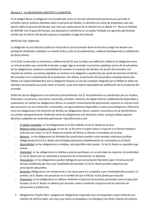 Obligaciones PRIMER PARCIAL - Derecho De Las Obligaciones Civiles Y ...