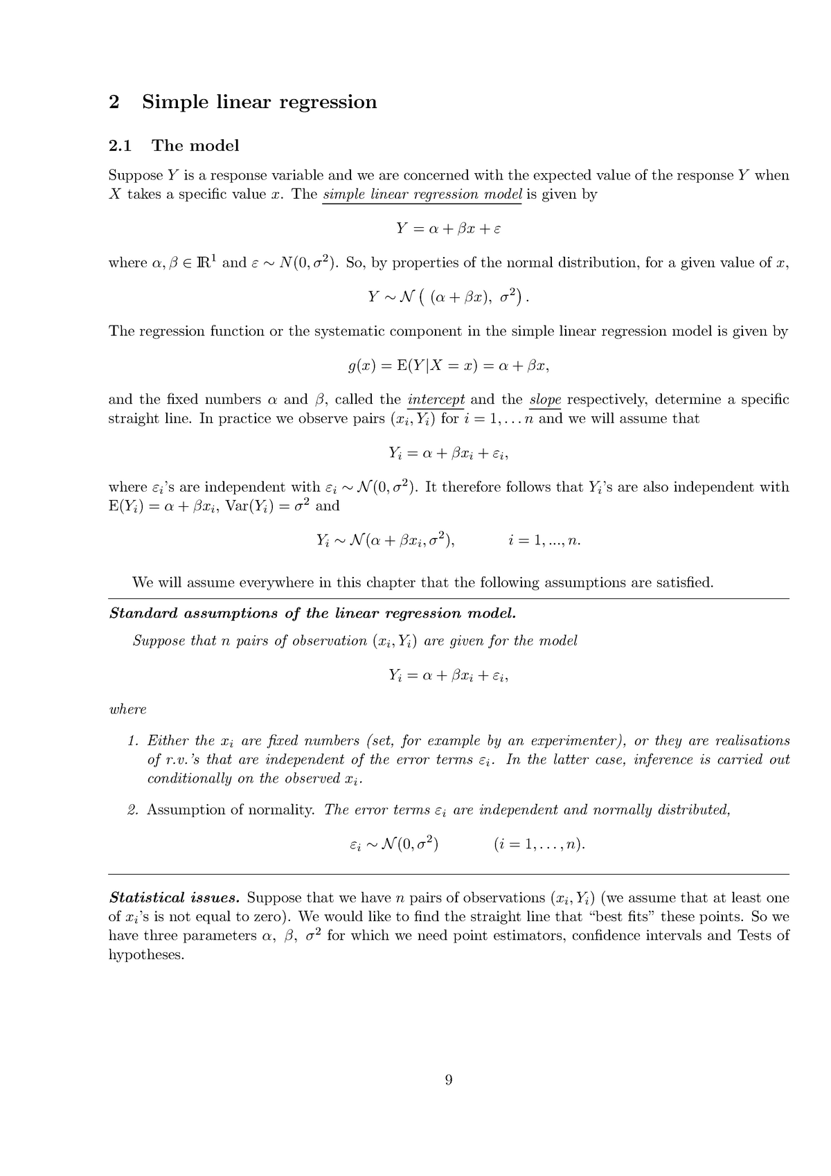 Simple Linear Regression Mt230 Studocu