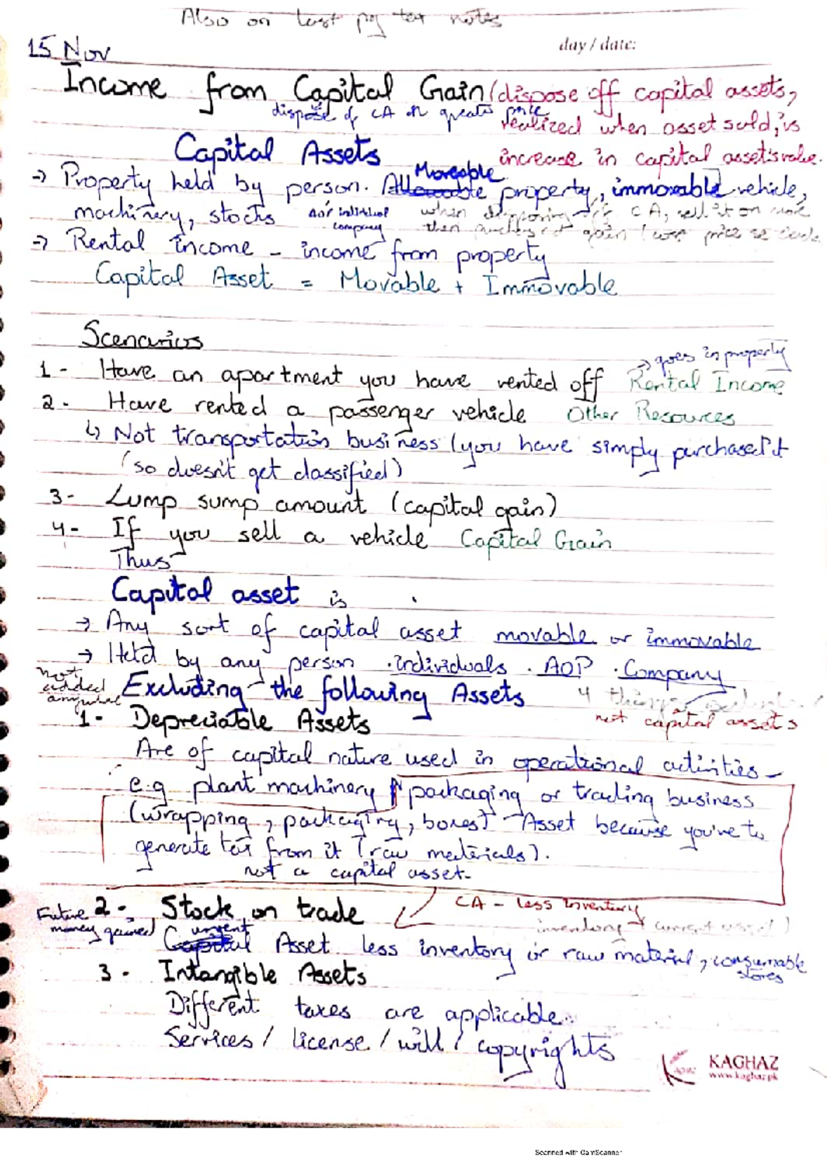 Tax notes additional info is not required please info - Principles of ...