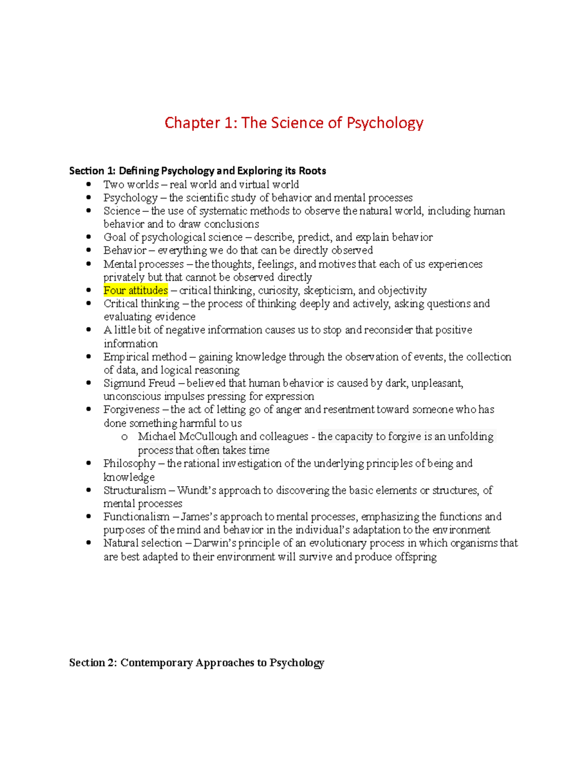 Chapter 1 - The Science Of Psychology - Chapter 1: The Science Of ...