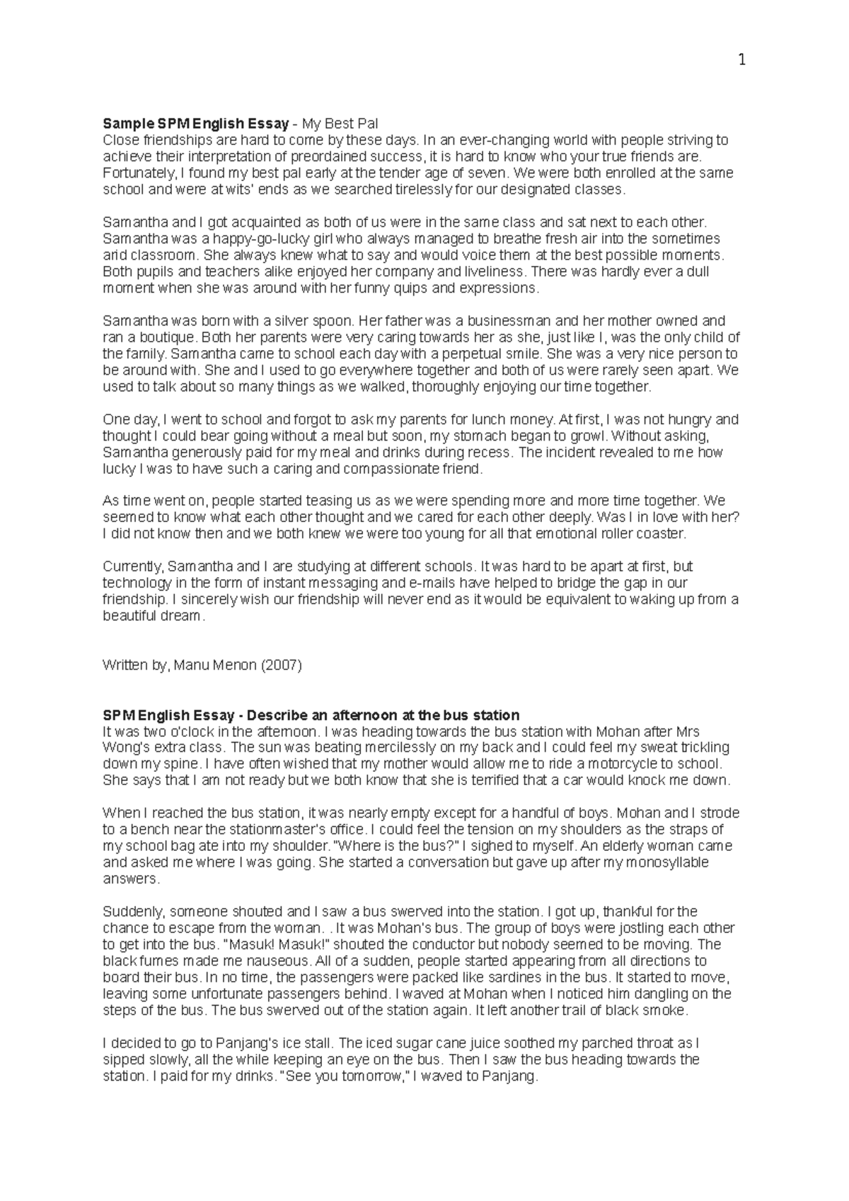 Feismo - good essay image