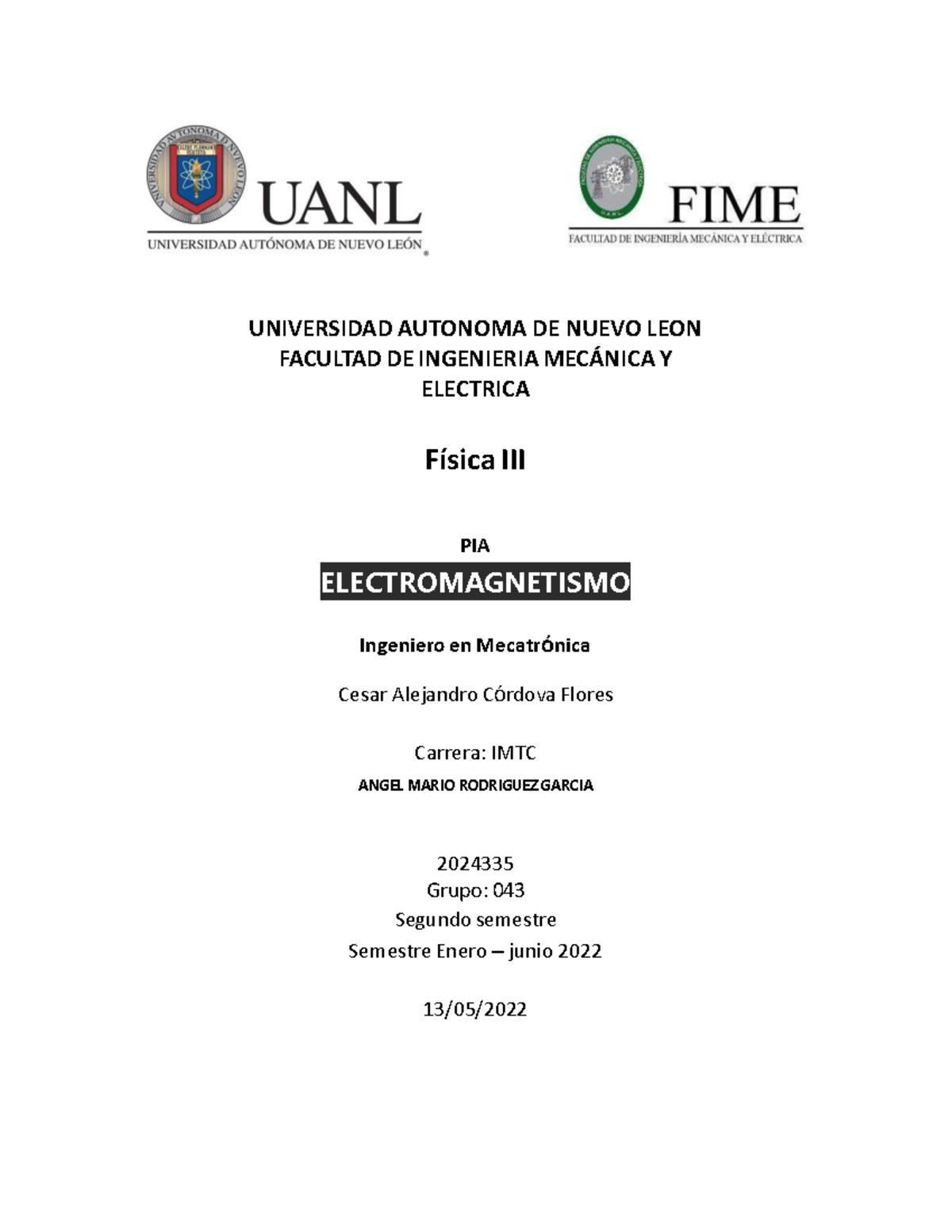 Pia Apuntes Universidad Autonoma De Nuevo Leon Facultad De Ingenieria Mecnica Y Electrica